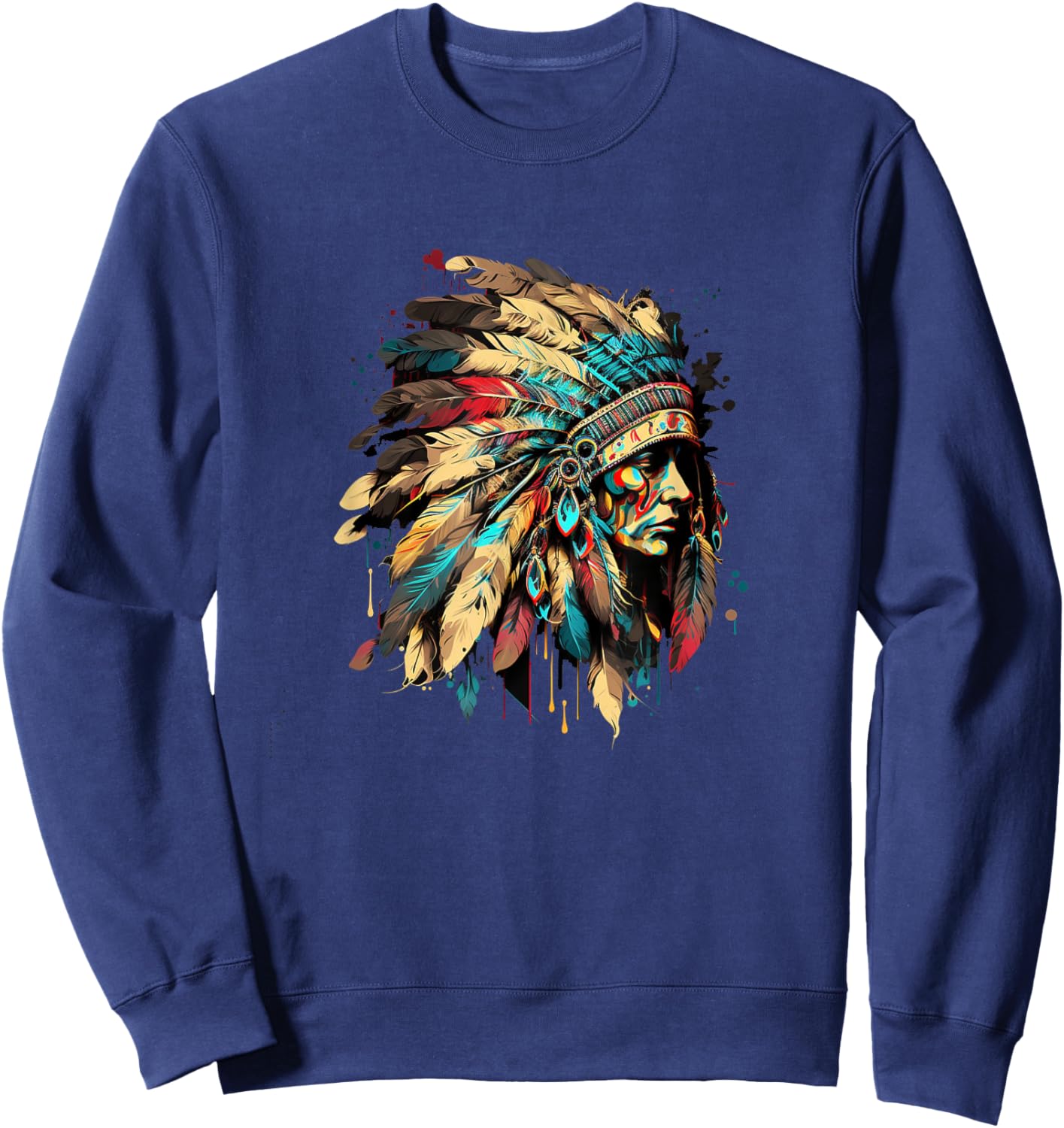 Native American Dreamcatcher Indian Design Sweatshirt - Sweatshirt | Navy
