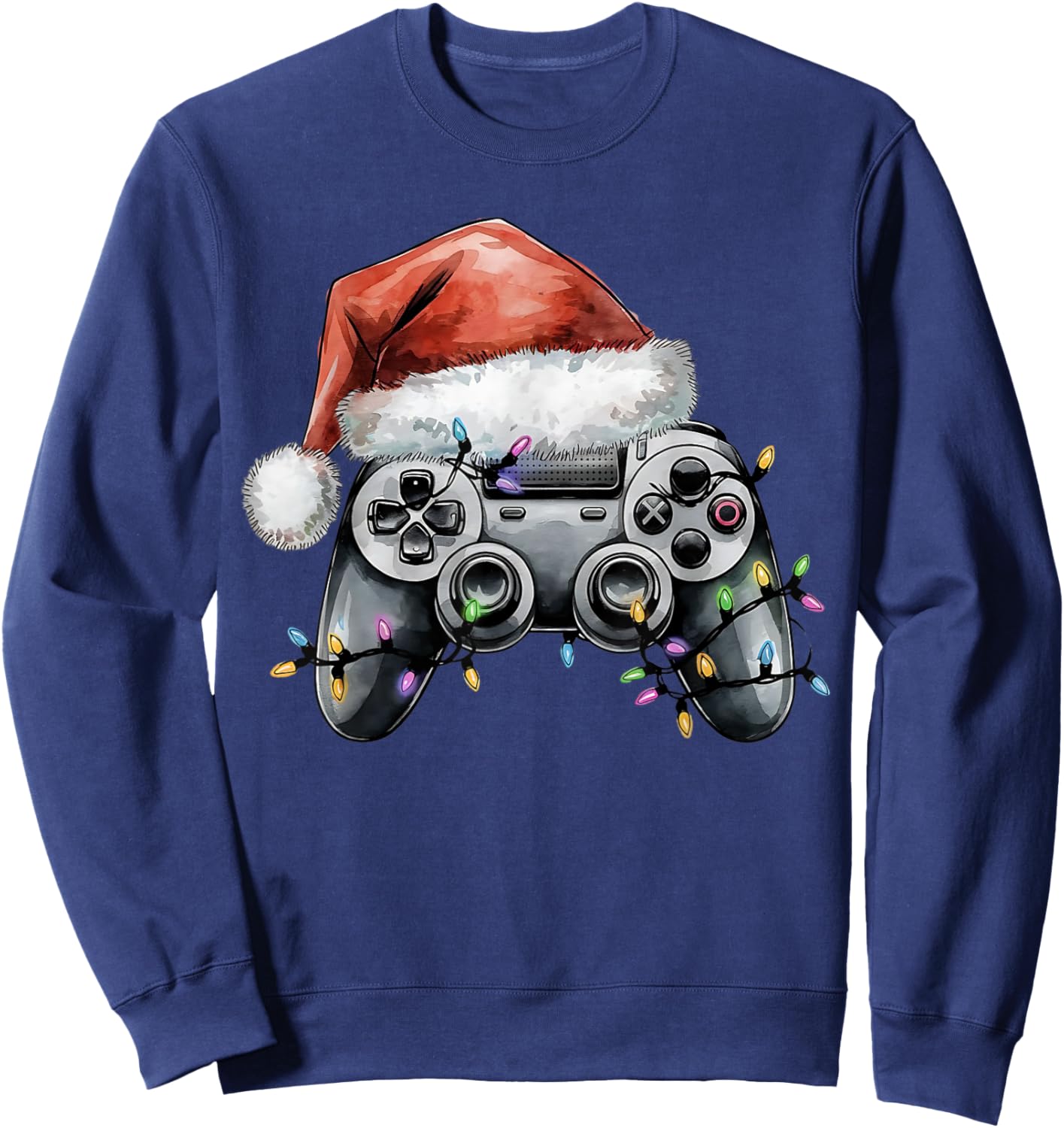 Christmas Video Gamer Controller Xmas Gaming Men Boys Kids Sweatshirt - Sweatshirt | Navy