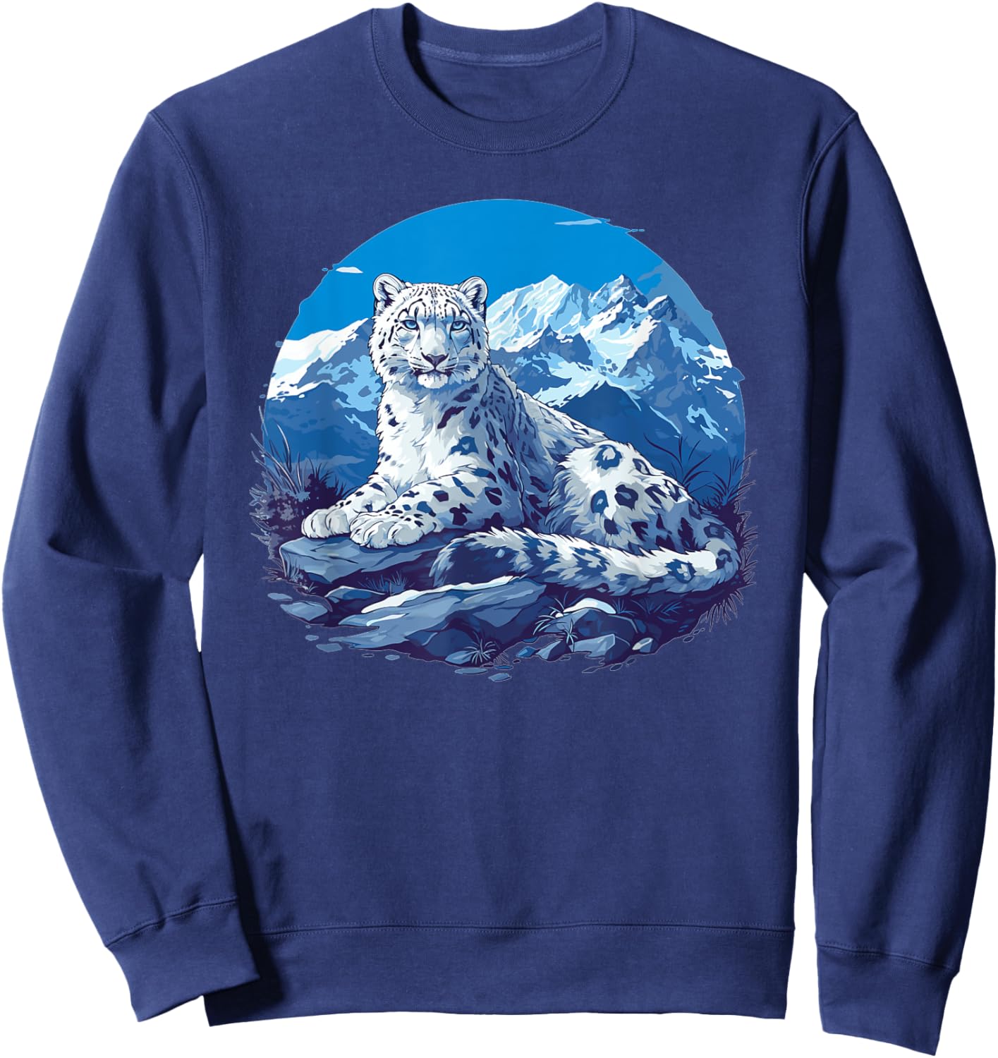 Snow Leopards Lovers Snow Leopard Sweatshirt - Sweatshirt | Navy
