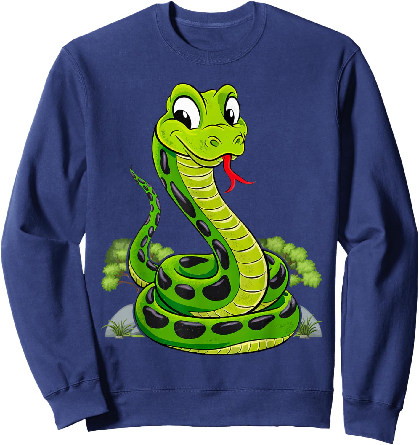Reptile Kids Cute Snake Sweatshirt - Sweatshirt | Navy