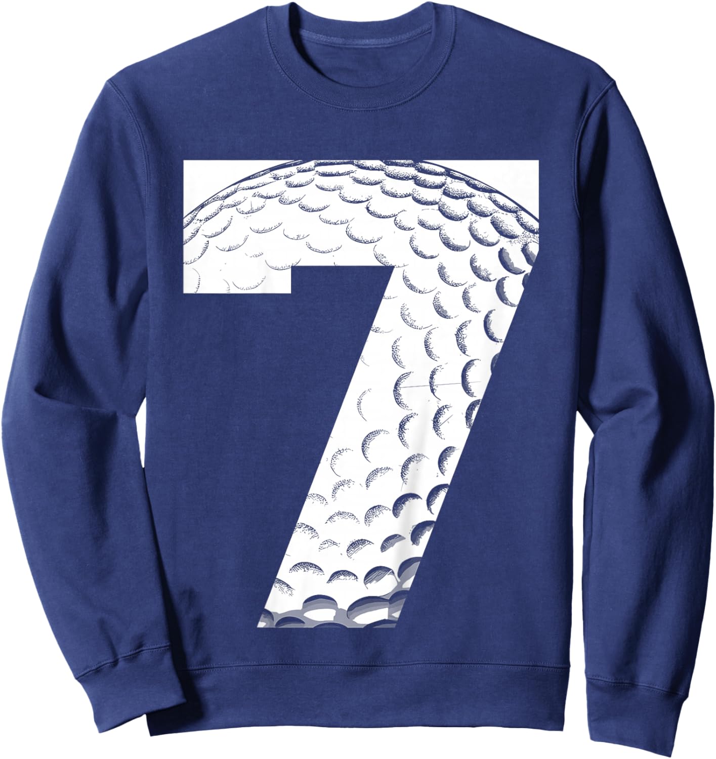 Kids 7th Birthday Boy Golf Player Golf 7 Years Old Sweatshirt - Sweatshirt | Navy