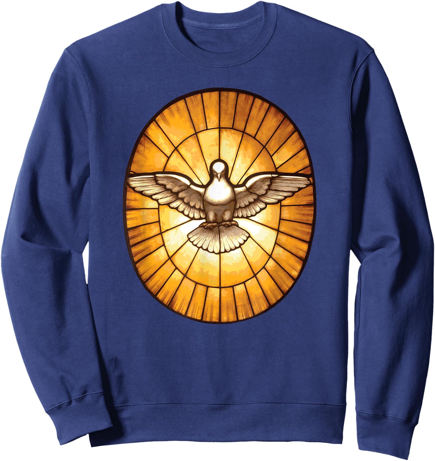 Holy Spirit Dove from St. Peter's Basilica Catholic Sweatshirt - Sweatshirt | Navy