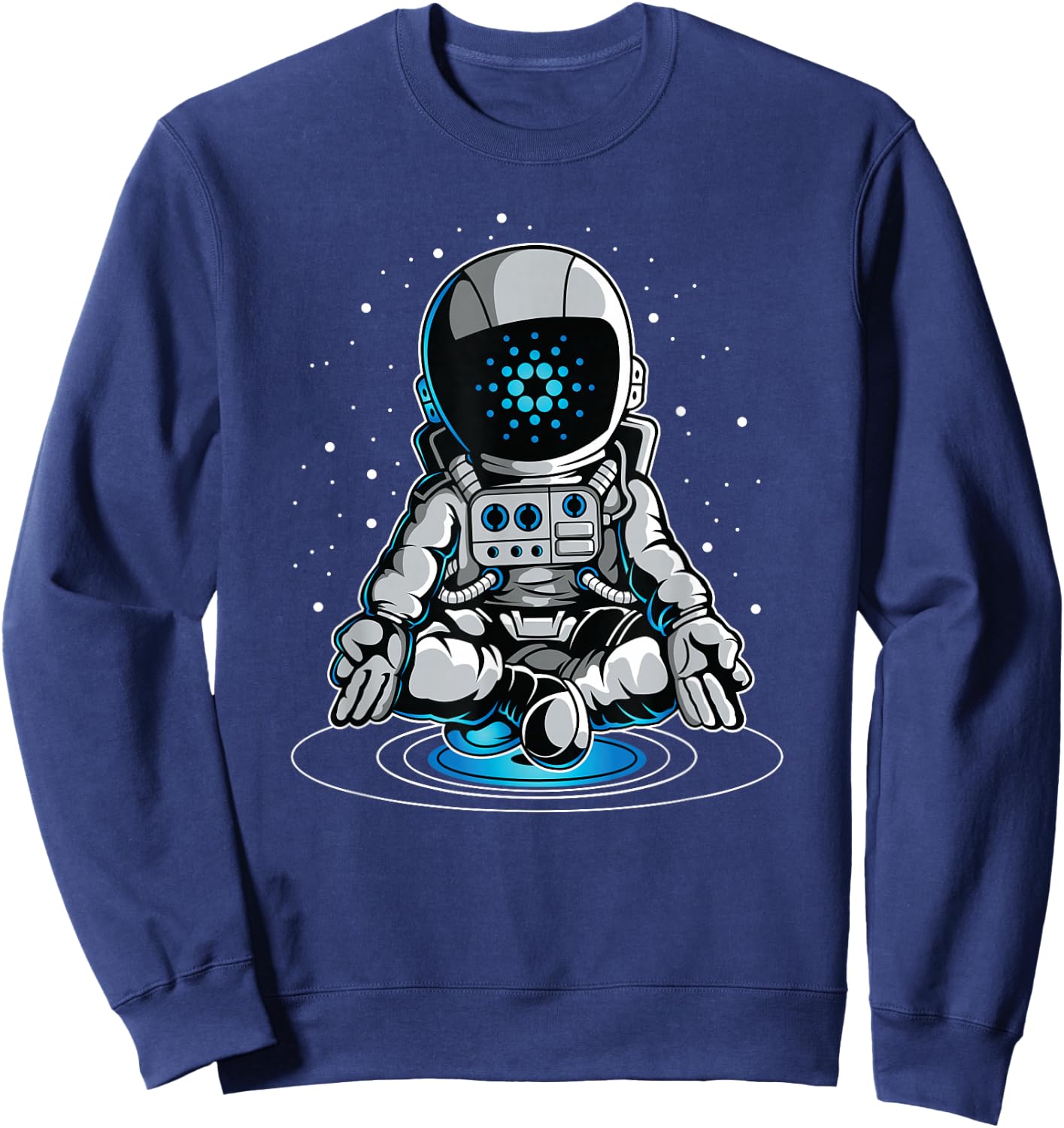 Cool Cardano Space Suite Shirt, ADA Coin Cryptocurrency Sweatshirt - Sweatshirt | Navy