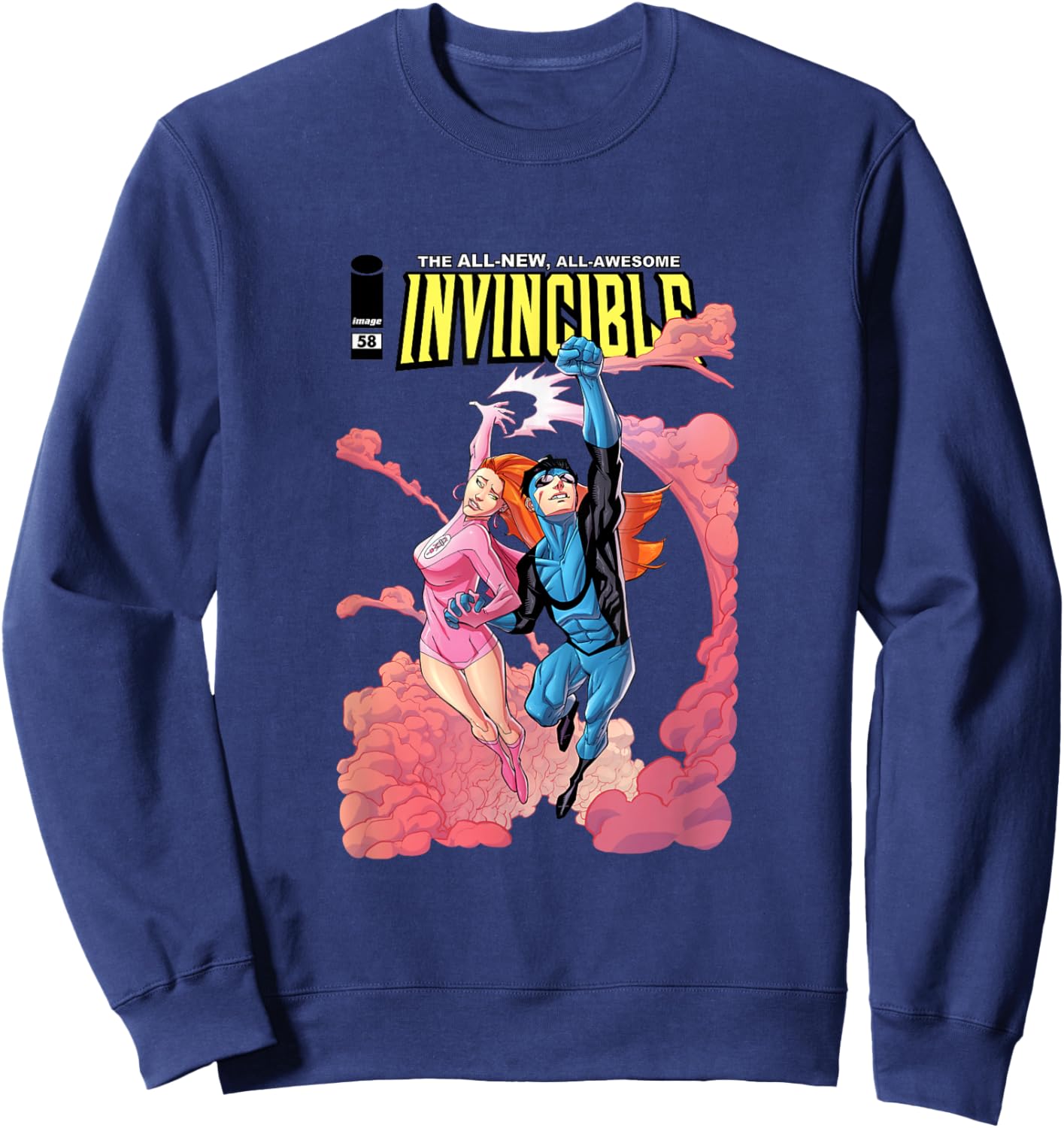 Invincible #58 Sweatshirt - Sweatshirt | Navy
