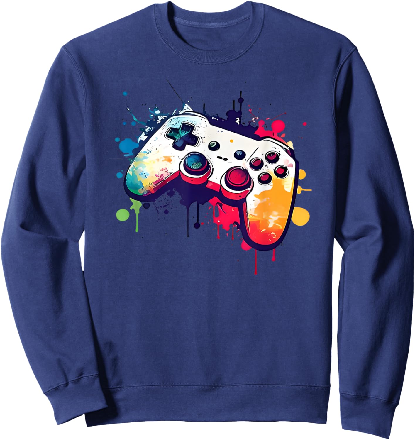 Control All The Things Video Game Controller Gamer Boys Men Sweatshirt - Sweatshirt | Navy