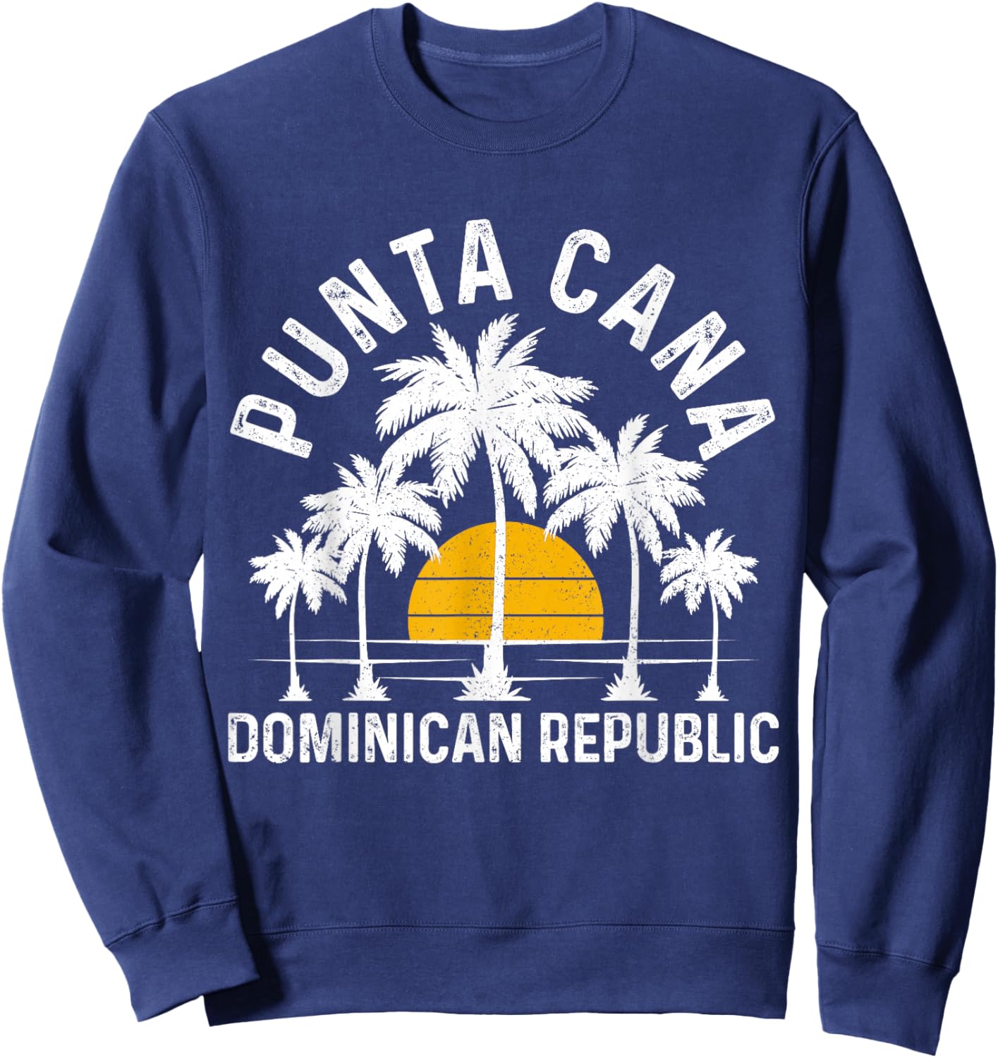 Punta Cana Dominican Republic Surfer Vintage Sweatshirt - Sweatshirt | Navy