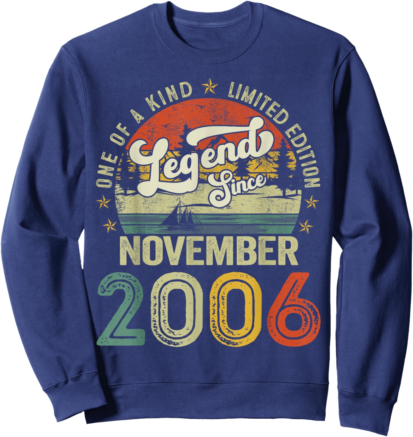 18 Years Old Legend since November 2006 18th Birthday Boys Sweatshirt - Sweatshirt | Navy