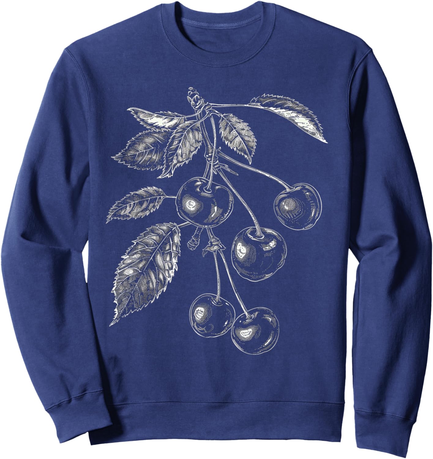 Vintage Cherry Sweatshirt - Sweatshirt | Navy
