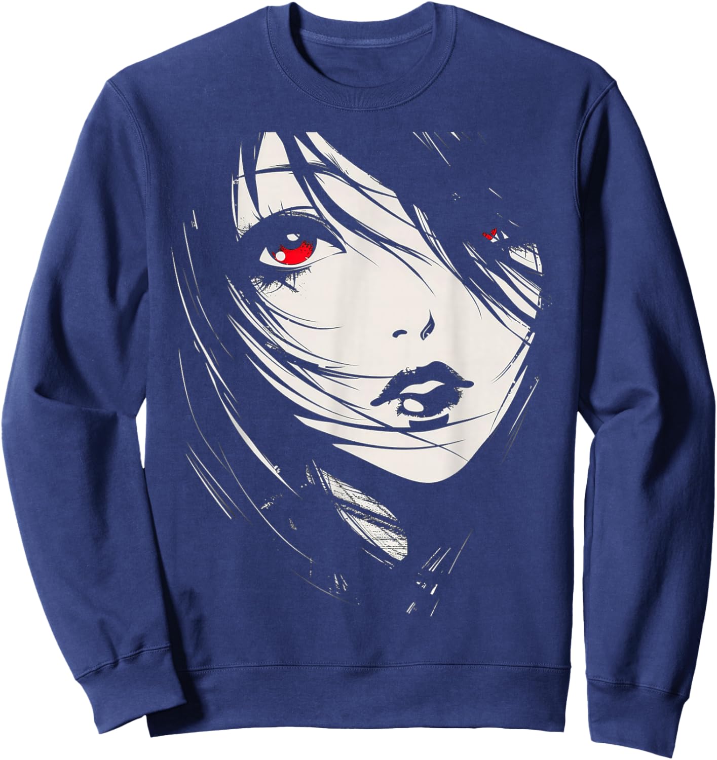 Anime Manga Graphic Artwork Anime Sweatshirt - Sweatshirt | Navy
