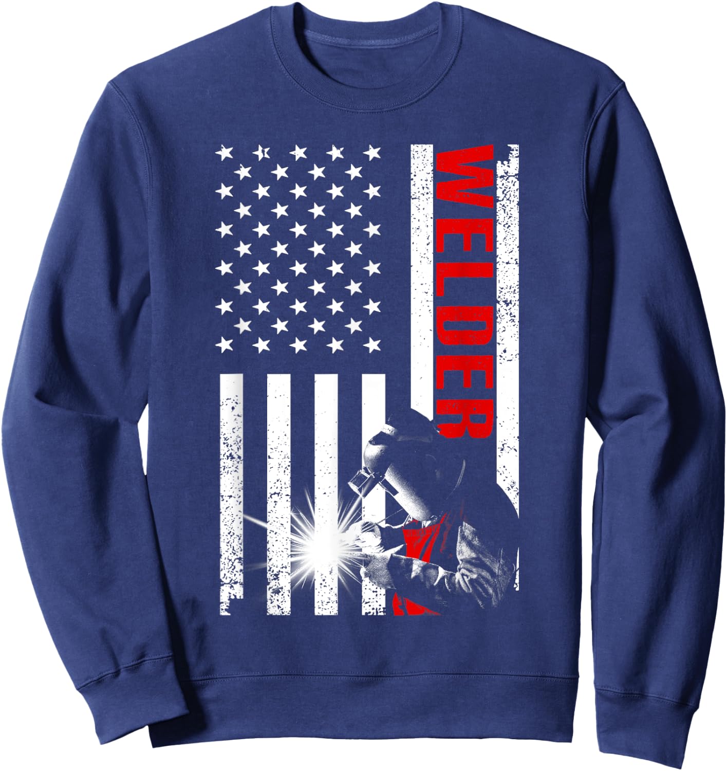 Funny Welding Gift Welder Accessories & Weld Stuff -Adults, Kids Black Short Sleeve Sweatshirt - Sweatshirt | Navy