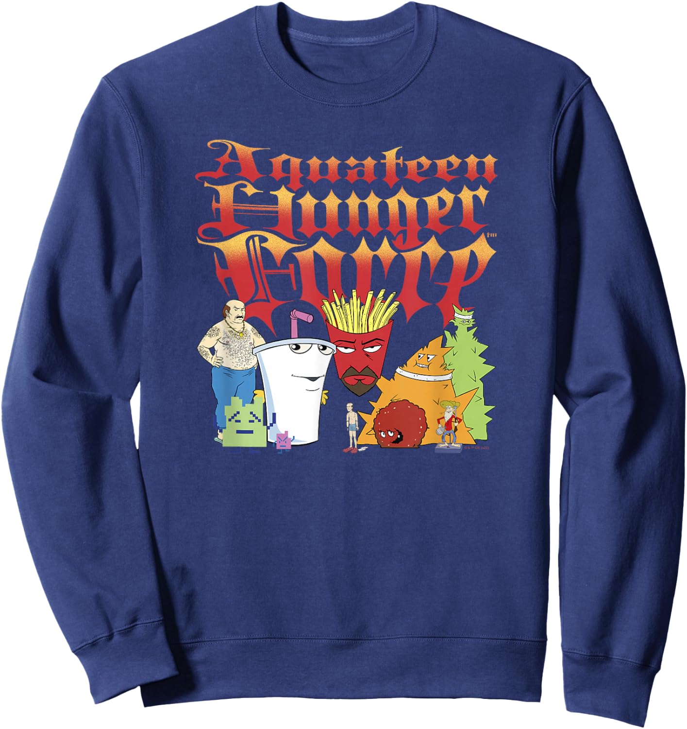 Aqua Teen Hunger Force Group Power Pose Sweatshirt - Sweatshirt | Navy