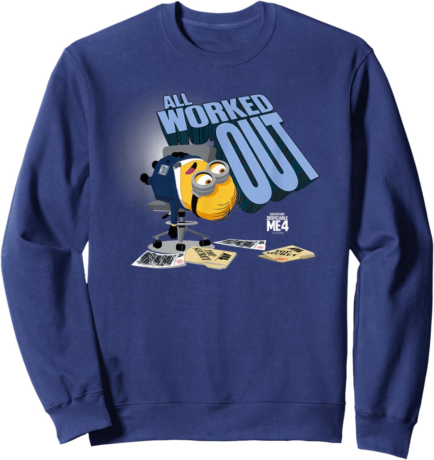 Minions Despicable Me 4 AVL All Worked Out Sweatshirt - Sweatshirt | Navy