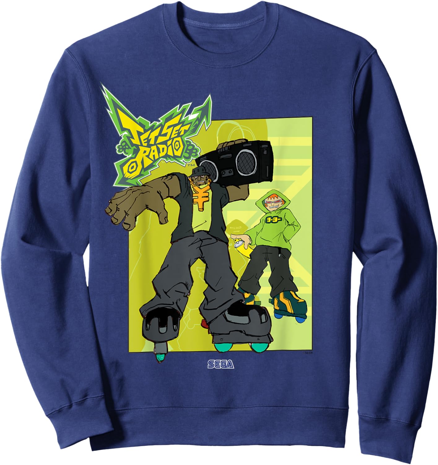 Jet Set Radio duo Combo, Yo-Yo SEGA Dreamcast video game Sweatshirt - Sweatshirt | Navy