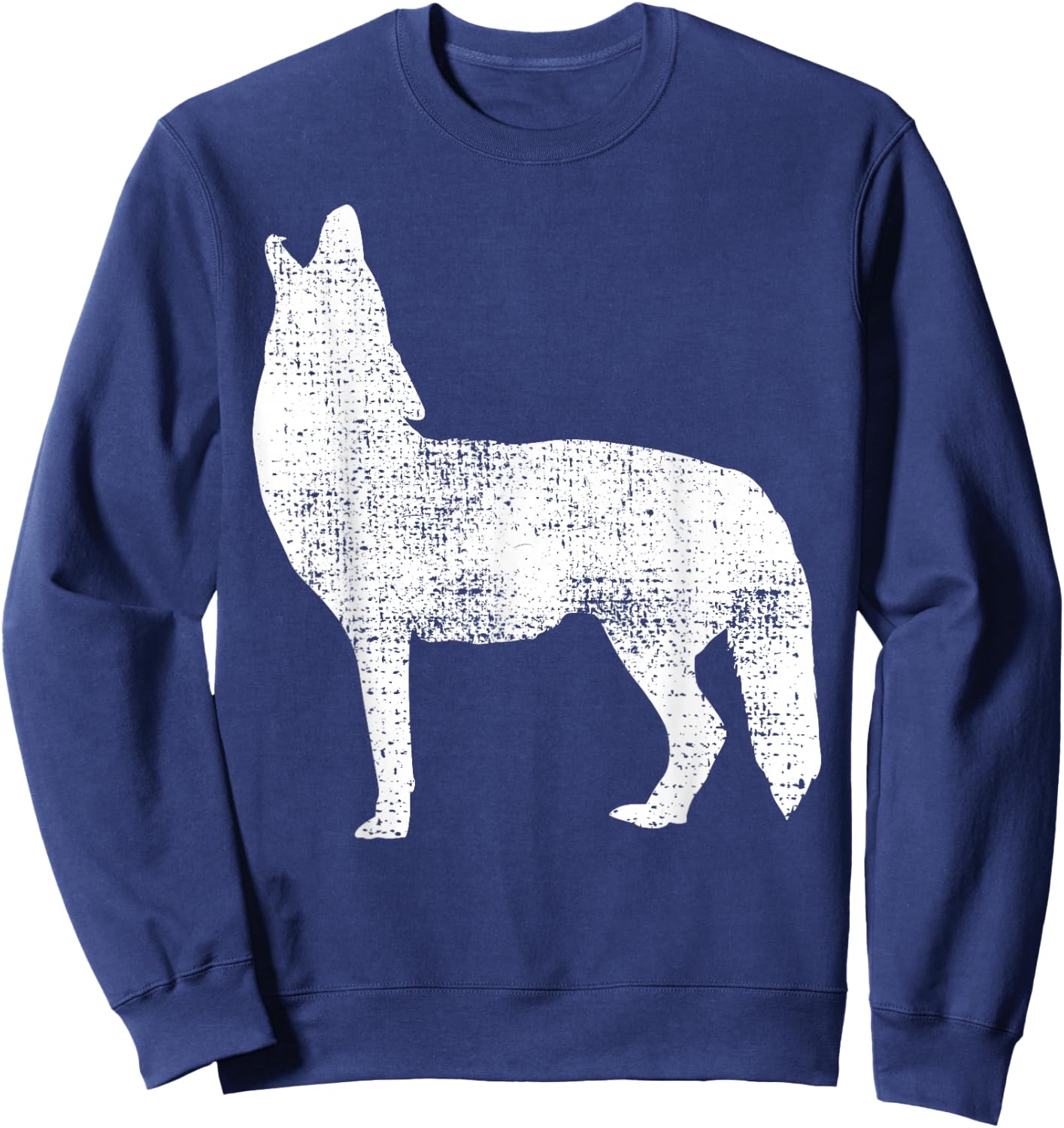 Vintage Coyote Alaska Canada Sweatshirt - Sweatshirt | Navy