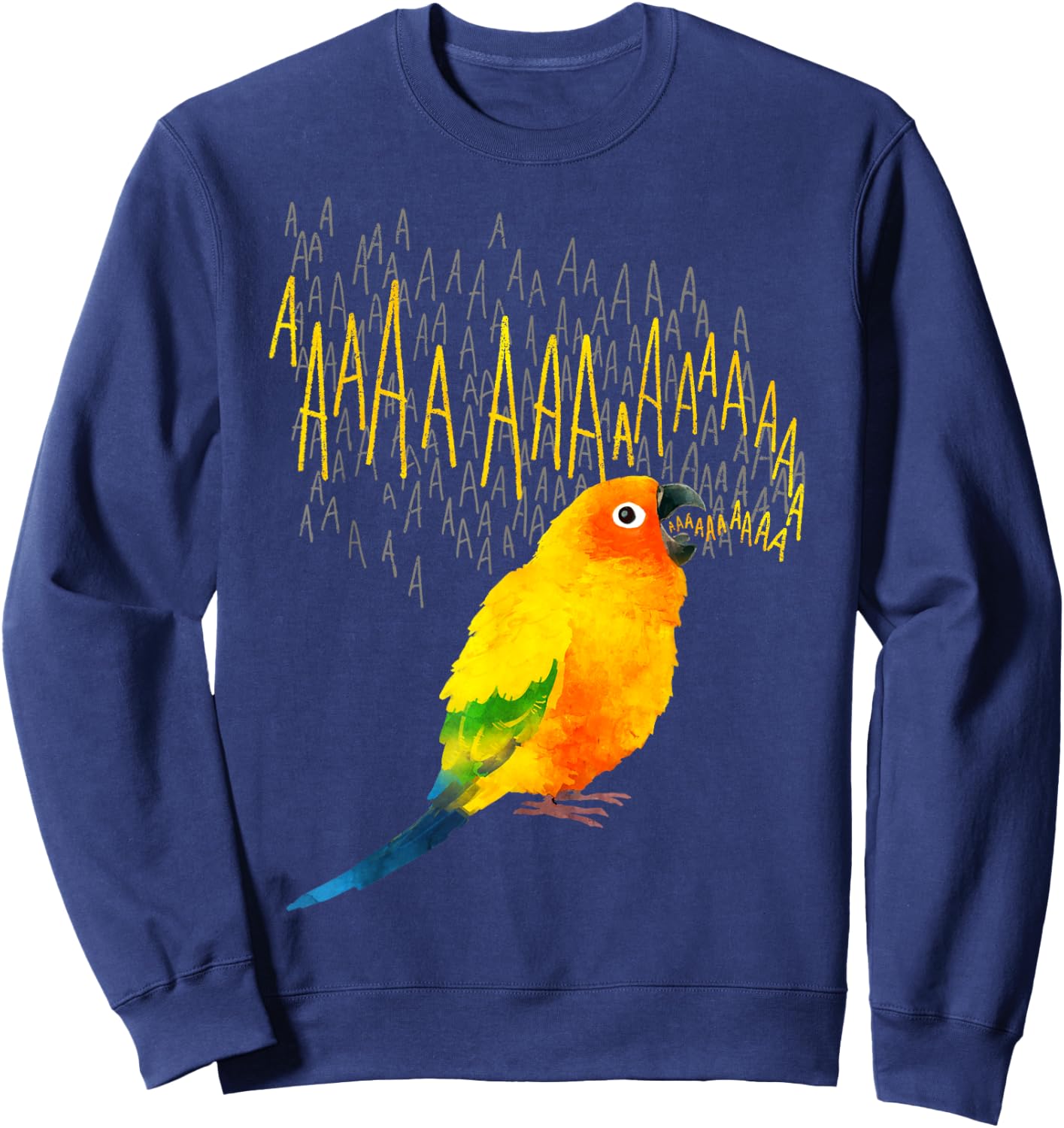 Screaming Sun Conure Sweatshirt - Sweatshirt | Navy