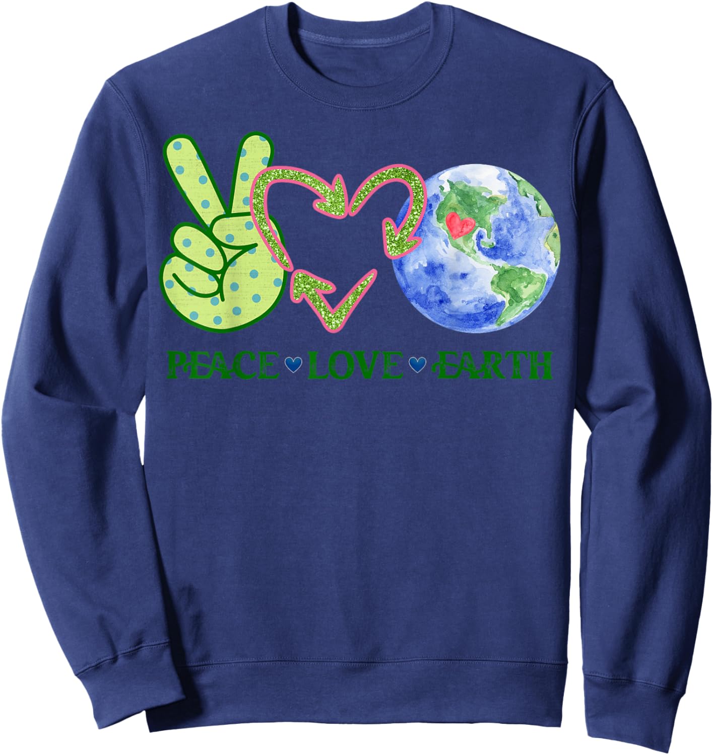 Earth Day Shirt Teacher Environment Day Recycle Earth Day Sweatshirt - Sweatshirt | Navy