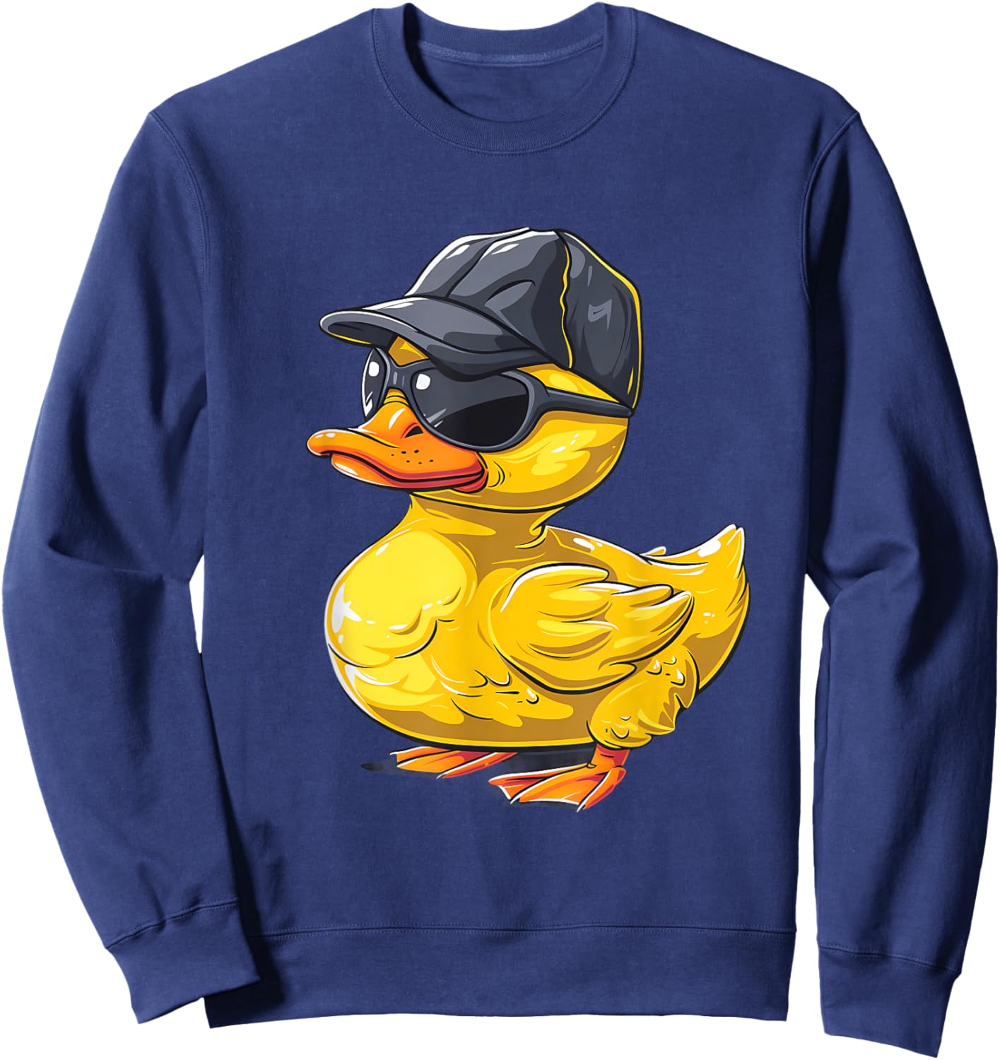 Rubber Duck Rubber Duckie Sunglasses Rubber Duck Lover Sweatshirt - Sweatshirt | Navy