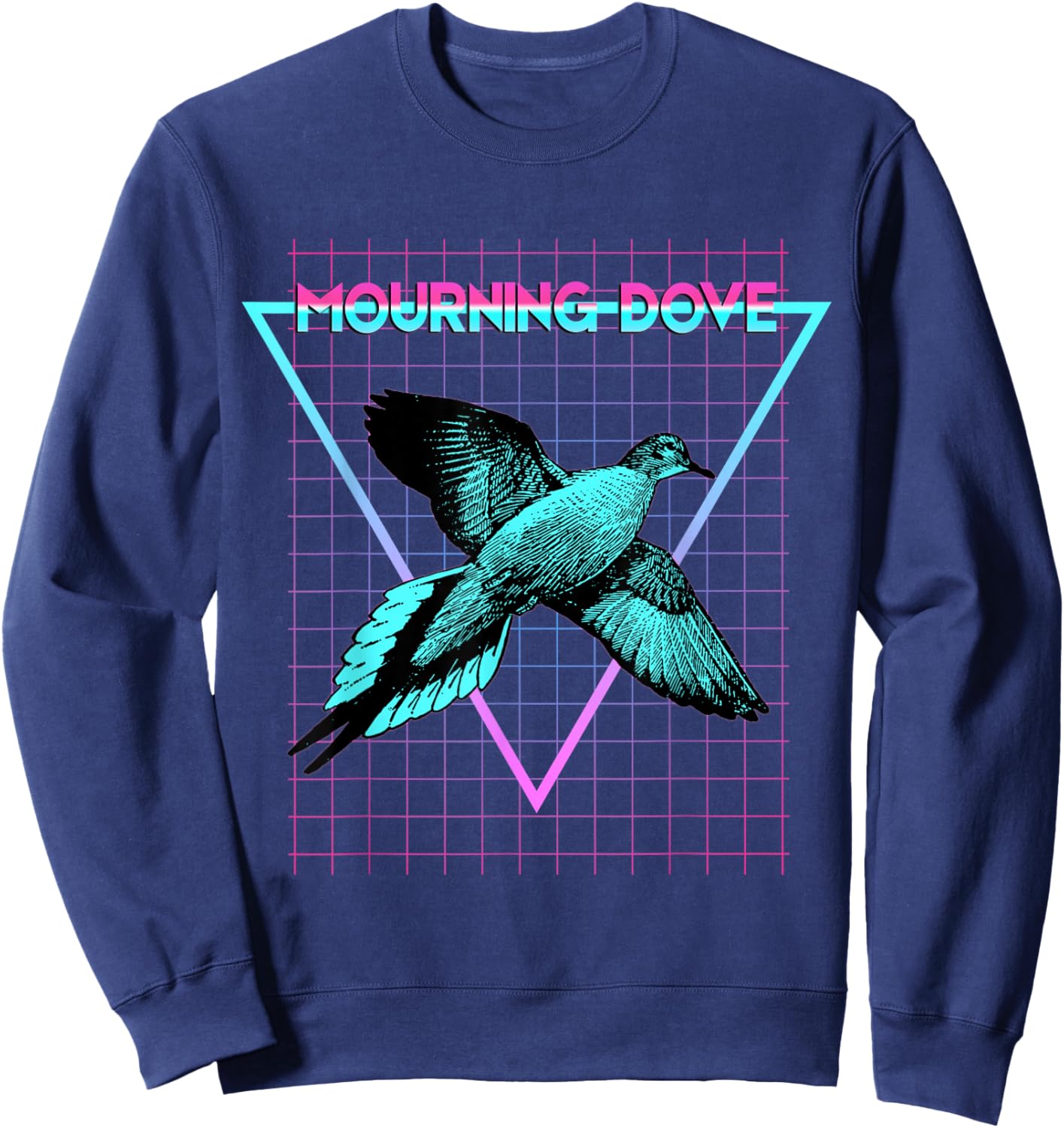 Mourning Dove Aesthetic Retro Dove Sweatshirt - Sweatshirt | Navy