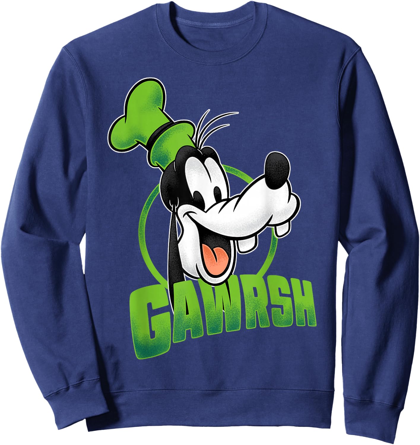 Disney Mickey and Friends Goofy Gawrsh Portrait Small Sweatshirt - Sweatshirt | Navy