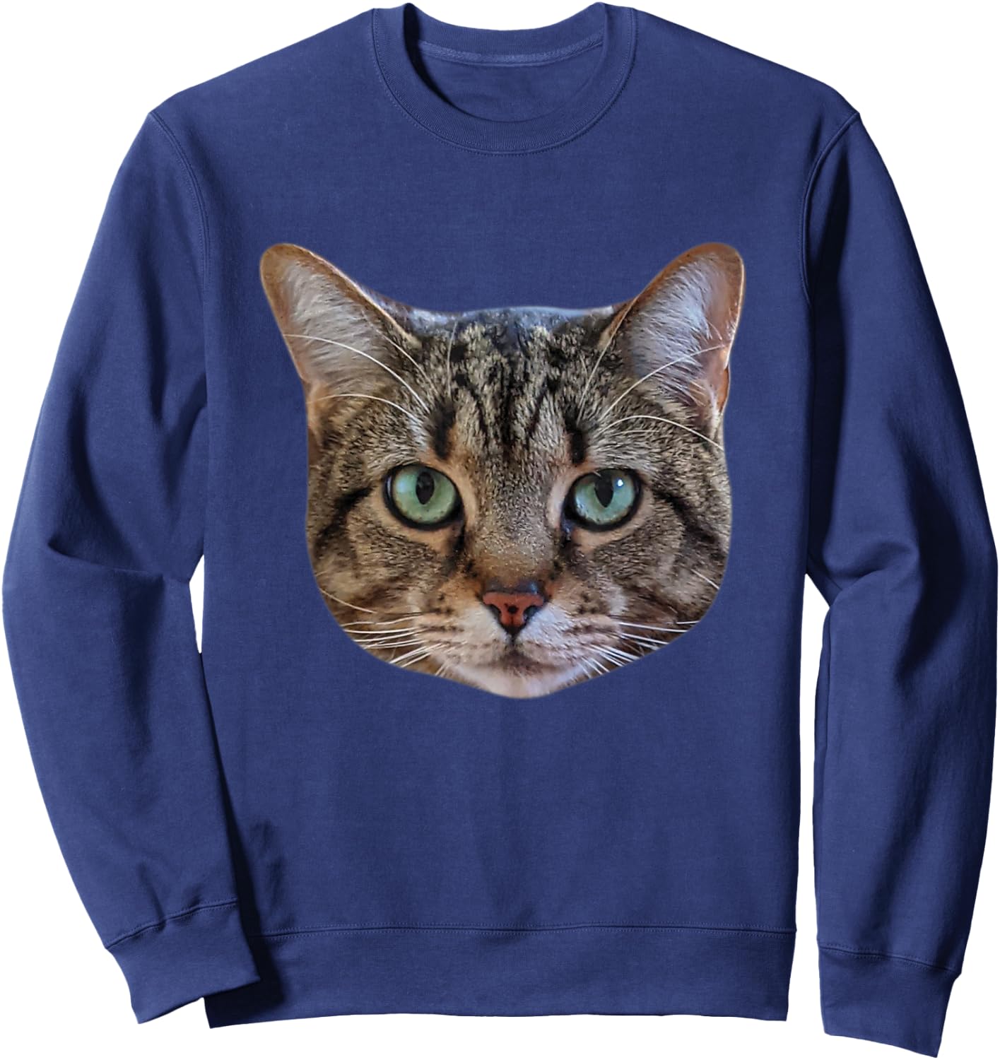 Tabby Cat Lover Brown Tabby Cat Owner Tabby Cat Mom Women Girls Kids Sweatshirt - Sweatshirt | Navy