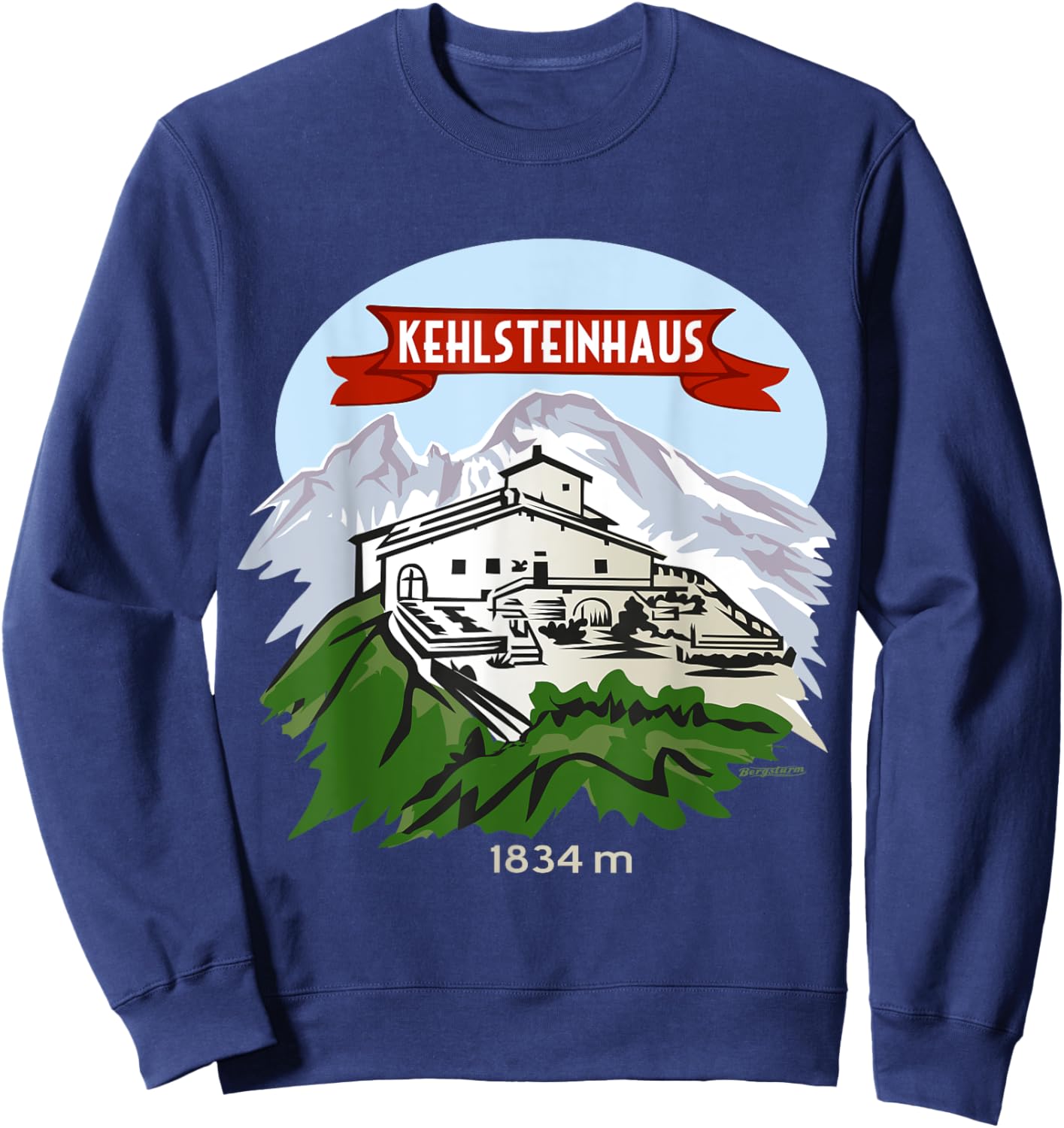Eagles Nest Throatstone House Kehlstein Berg Bayern Sweatshirt - Sweatshirt | Navy