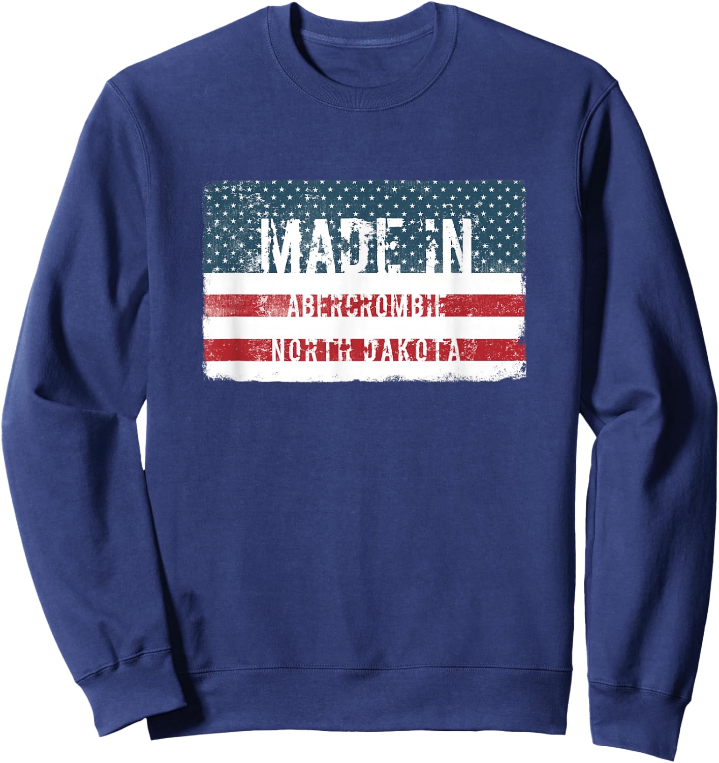 Made in Abercrombie, North Dakota Sweatshirt - Sweatshirt | Navy