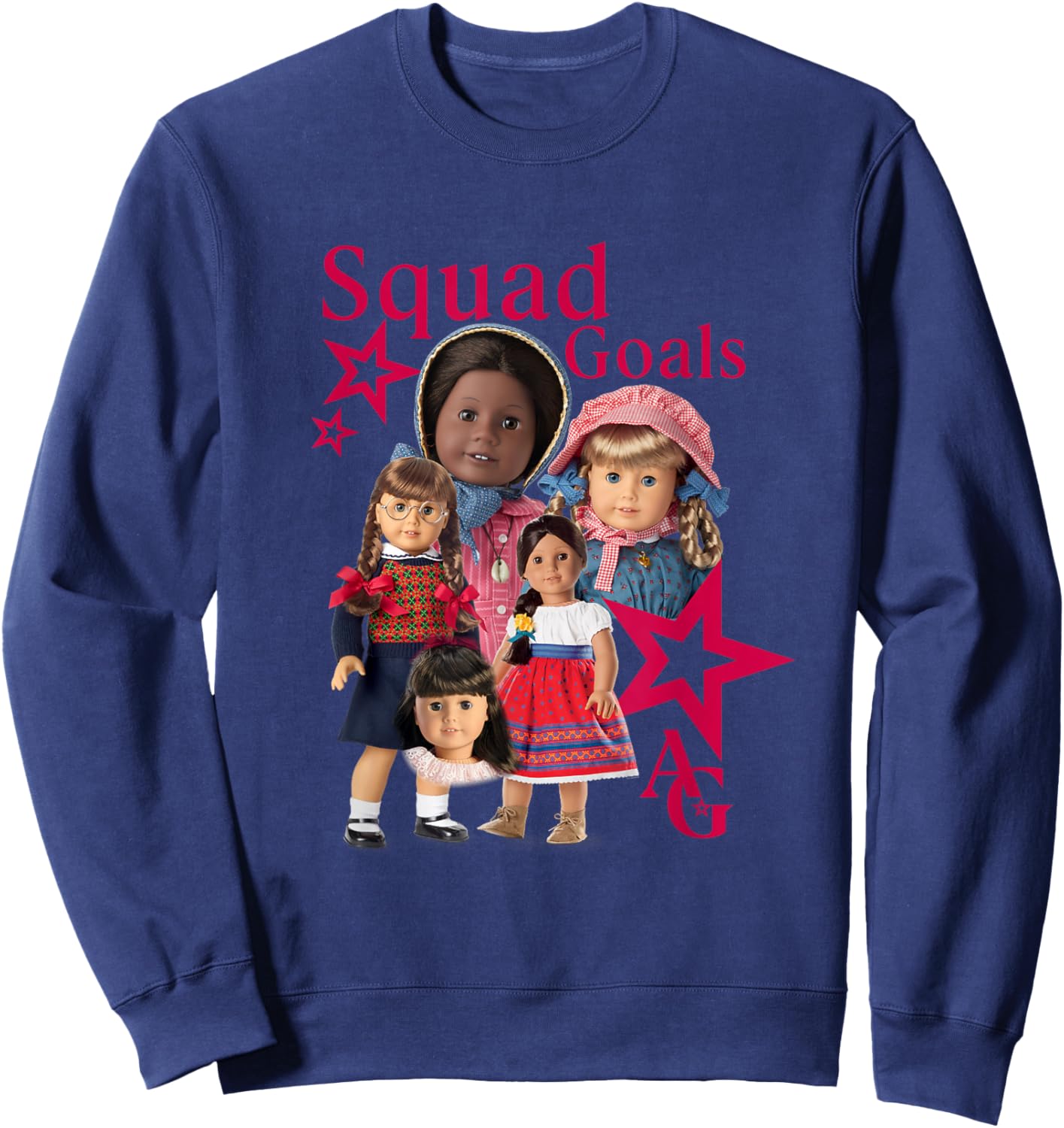 American Girl - Squad Goals Sweatshirt - Sweatshirt | Navy