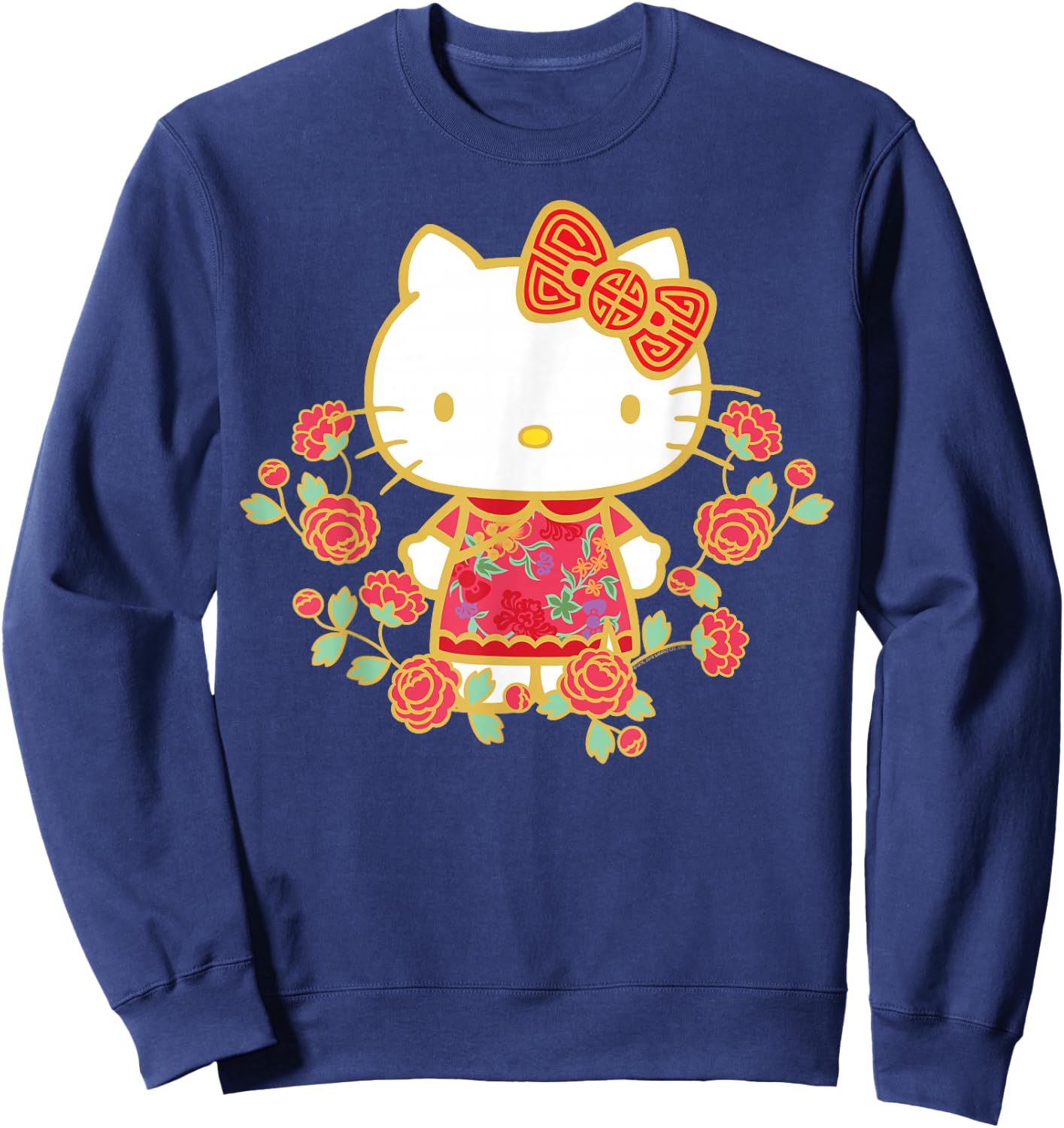 Hello Kitty Happy Lunar New Year Shirt Sweatshirt - Sweatshirt | Navy
