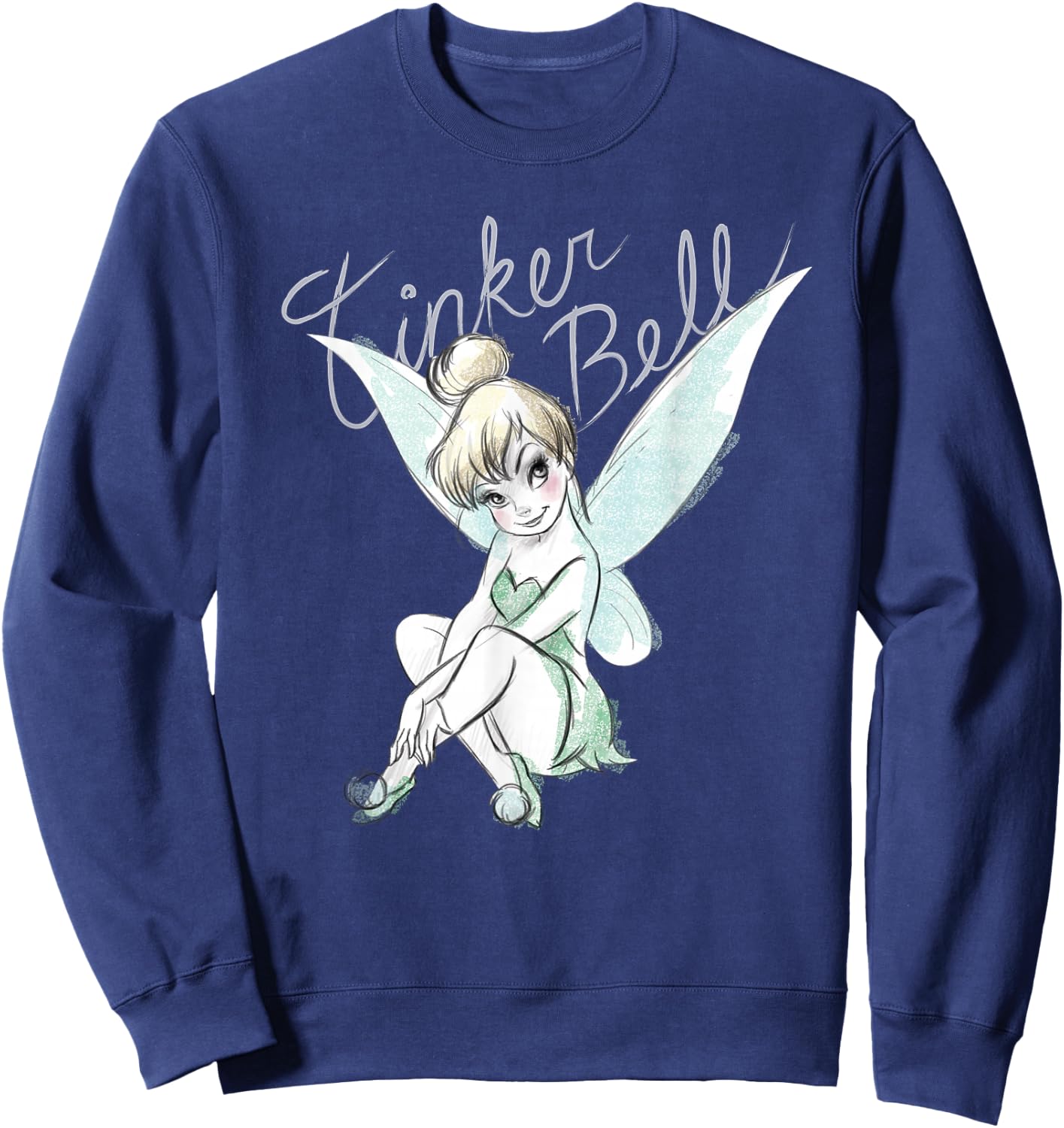 Disney Tinker Bell Sitting Sweatshirt - Sweatshirt | Navy