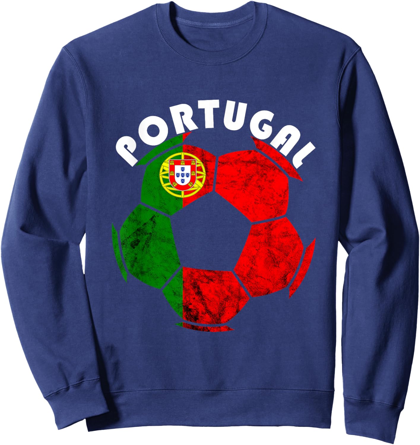 Portuguese Flag Portugal Soccer Futebol Portuguese Roots Sweatshirt - Sweatshirt | Navy