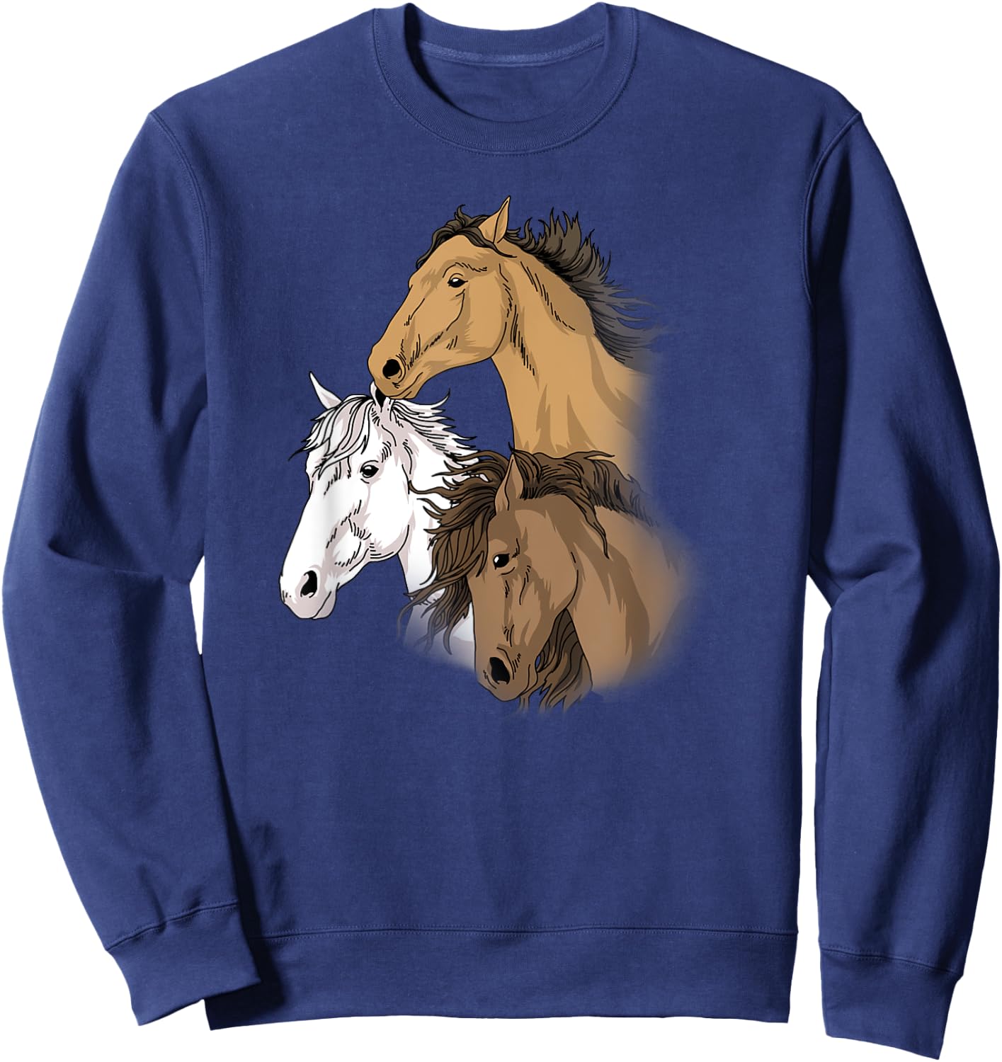 Horse Gifts For Girls 10-12 Horse Shirts Women Love Riding Sweatshirt - Sweatshirt | Navy