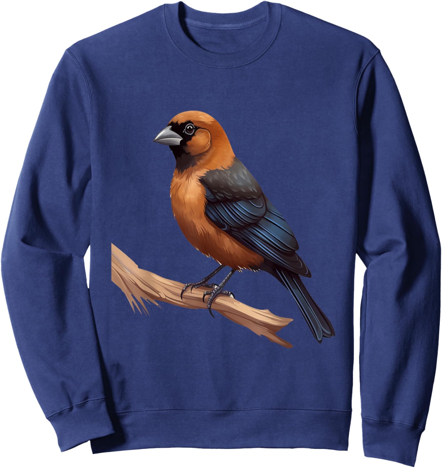 Brown headed cowbird lover illustration Sweatshirt - Sweatshirt | Navy