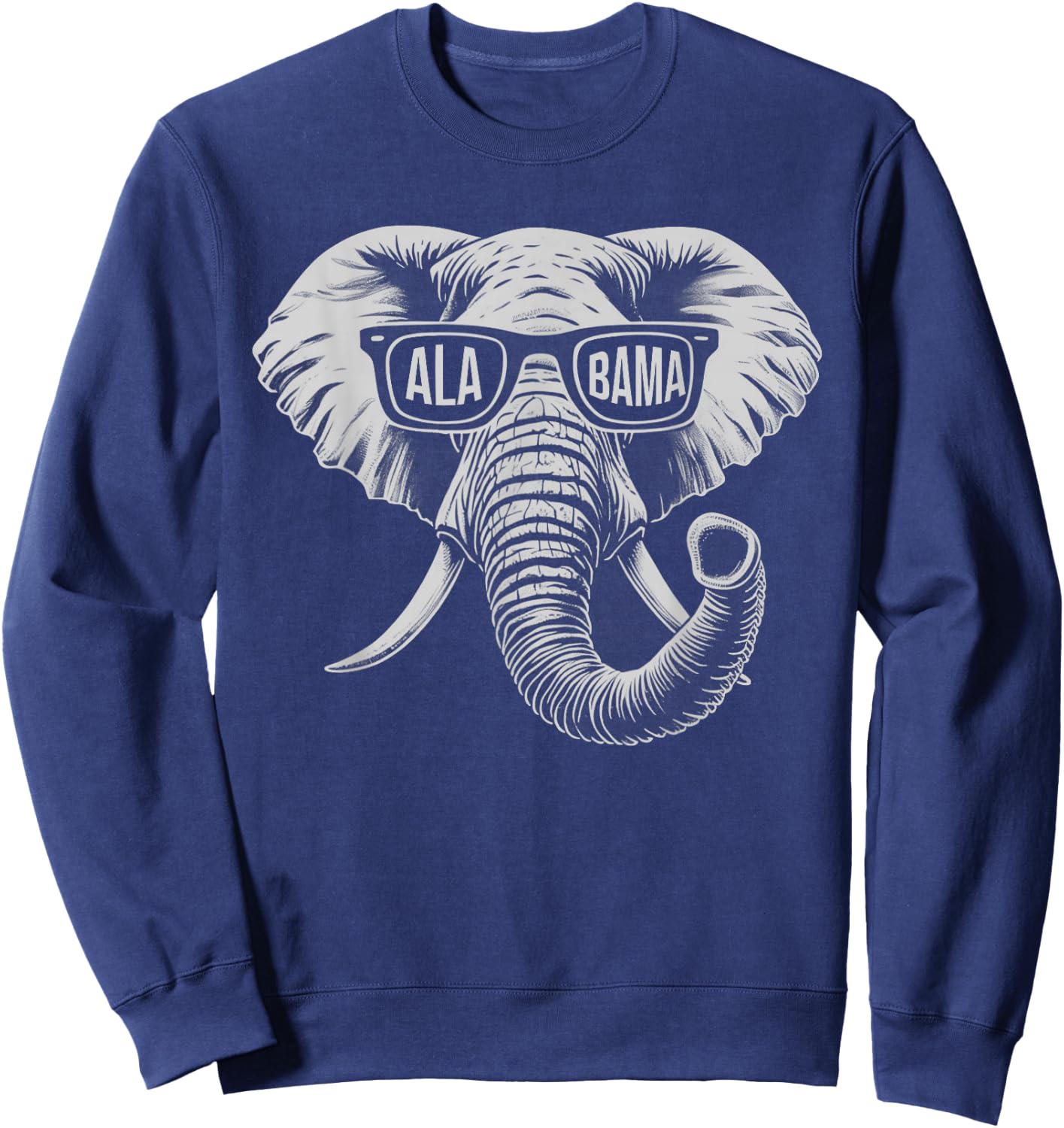 Vintage State Of Alabama Elephant Lovers Sweatshirt - Sweatshirt | Navy