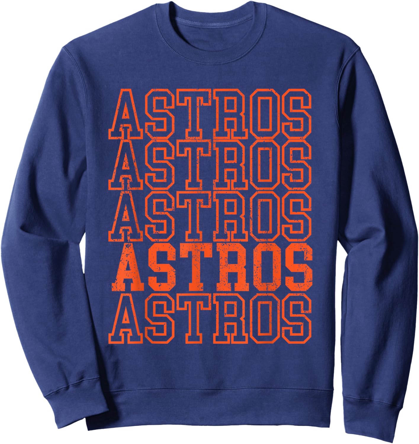 Vintage Astros Retro Style 70s-80s First Name Sweatshirt - Sweatshirt | Navy