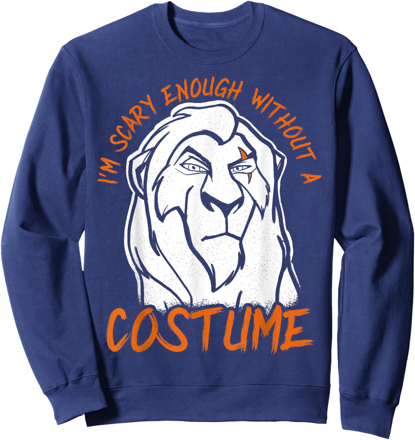 Disney The Lion King Scar Scary Enough Halloween Sweatshirt - Sweatshirt | Navy