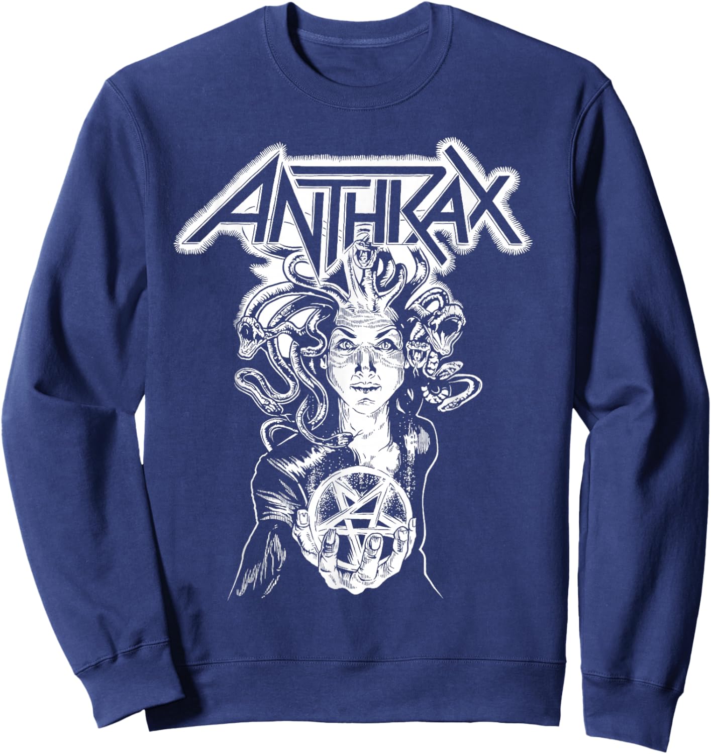 Anthrax Disease Hand Sweatshirt - Sweatshirt | Navy