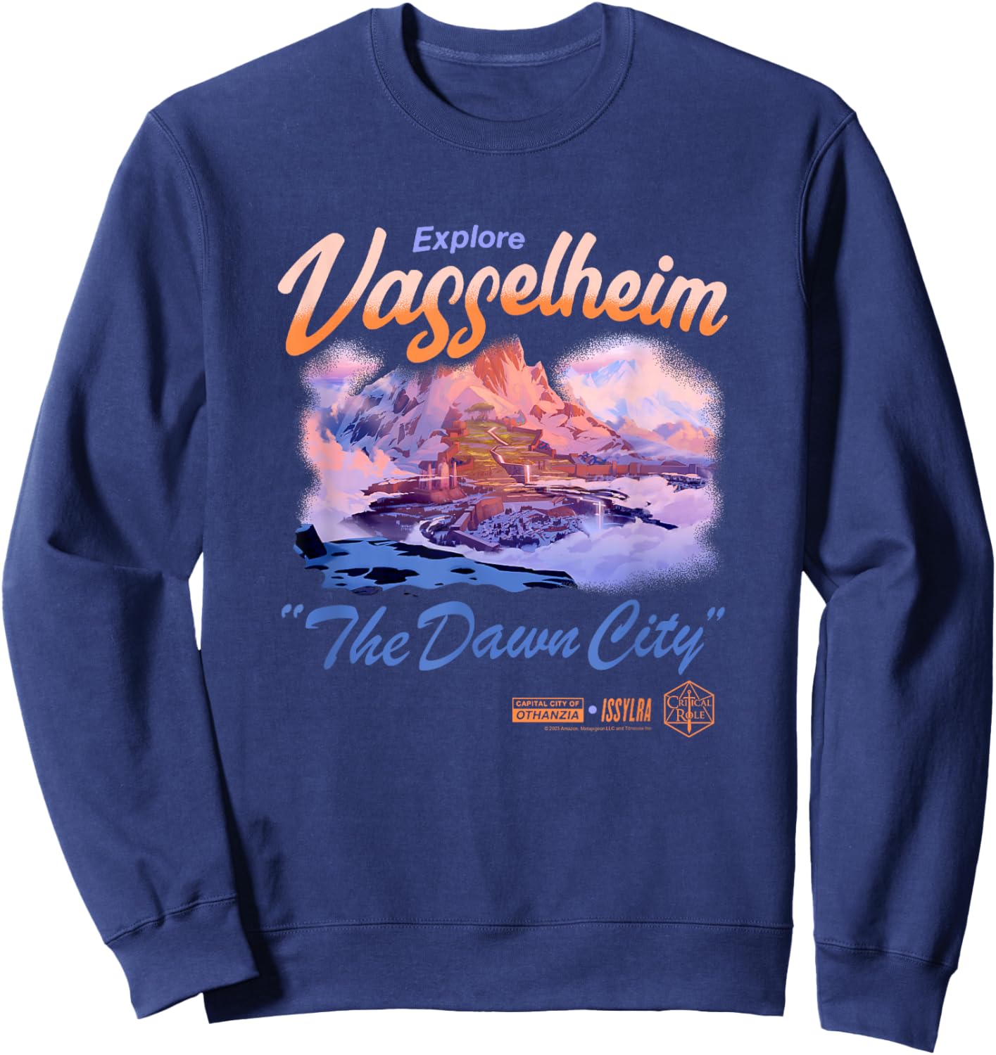 The Legend of Vox Machina Explore Vasselheim Sweatshirt - Sweatshirt | Navy