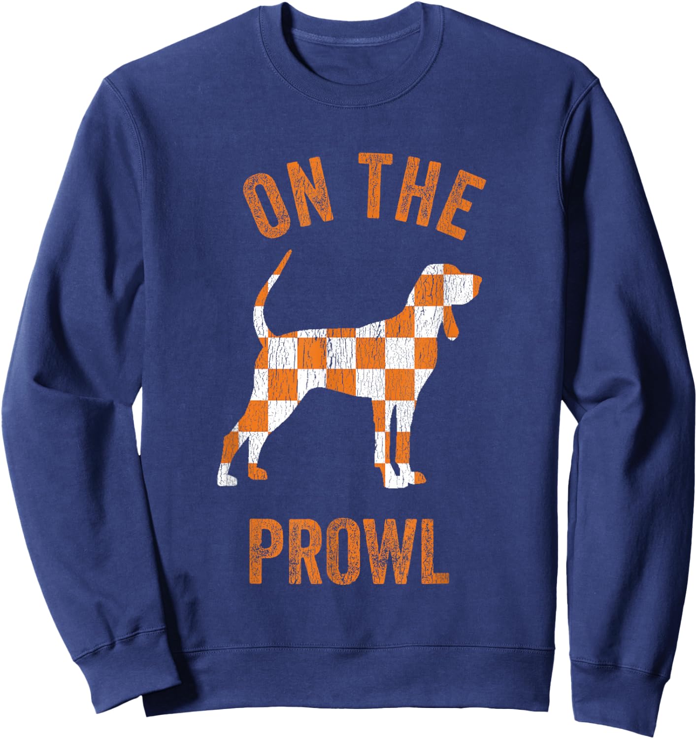Hound On The Prowl Tennessee Dog TN Home State Volunteers Sweatshirt - Sweatshirt | Navy