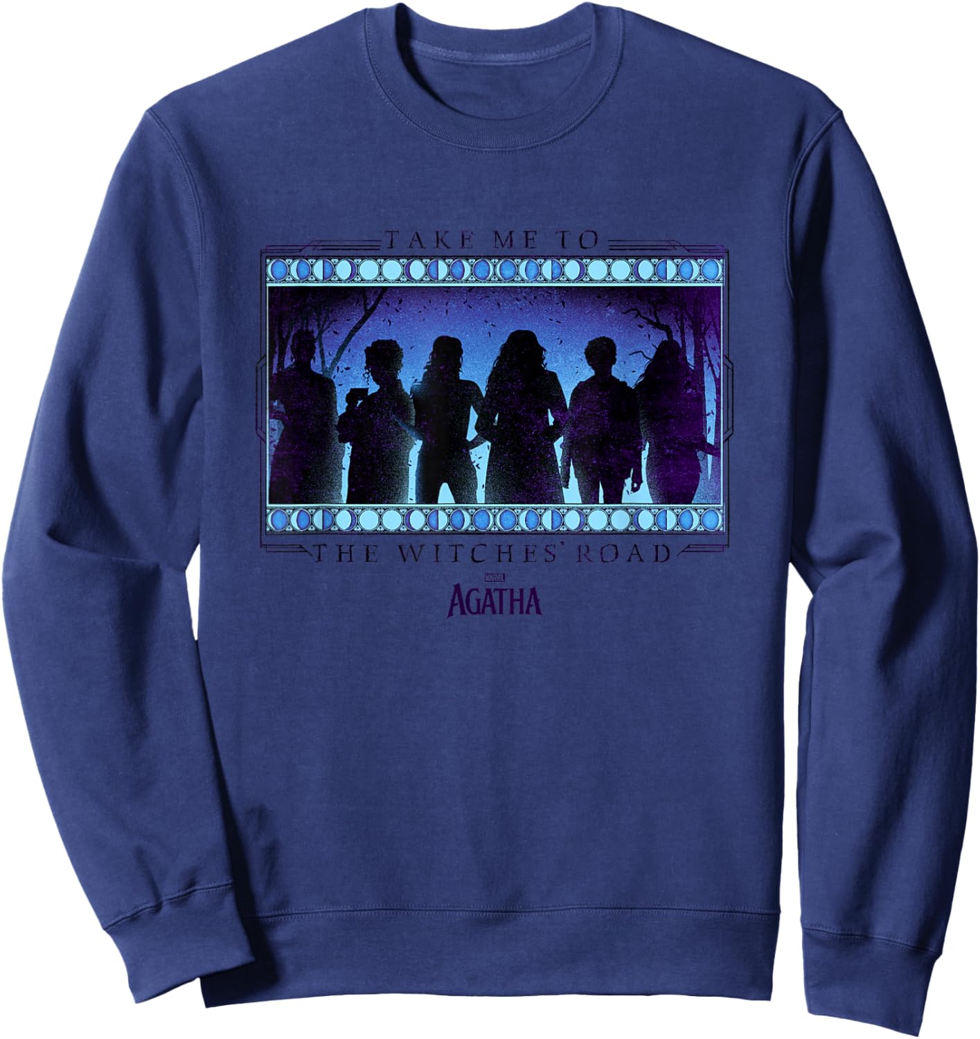 Marvel Agatha All Along Take Me To The Witches' Road Sweatshirt - Sweatshirt | Navy