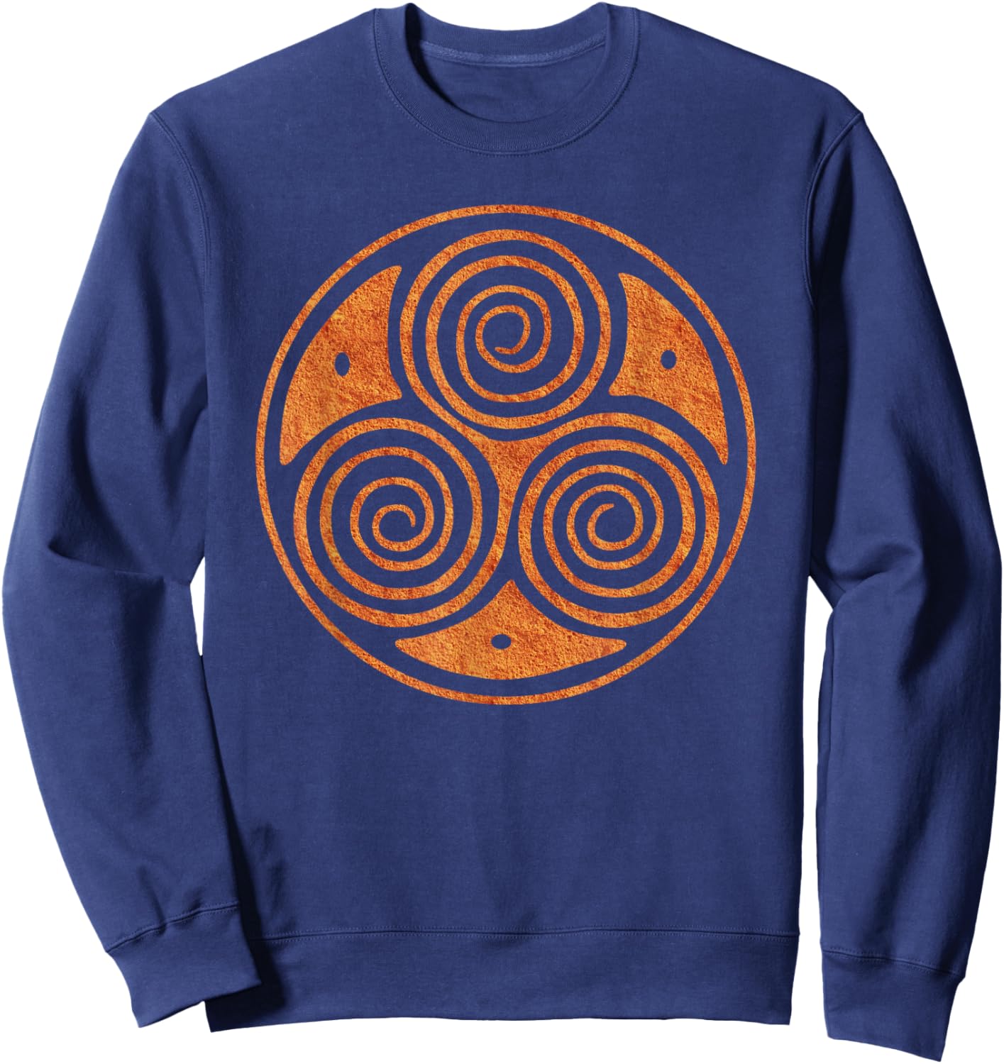 Celtic Spiral Triskele Triple Spiral Sweatshirt - Sweatshirt | Navy