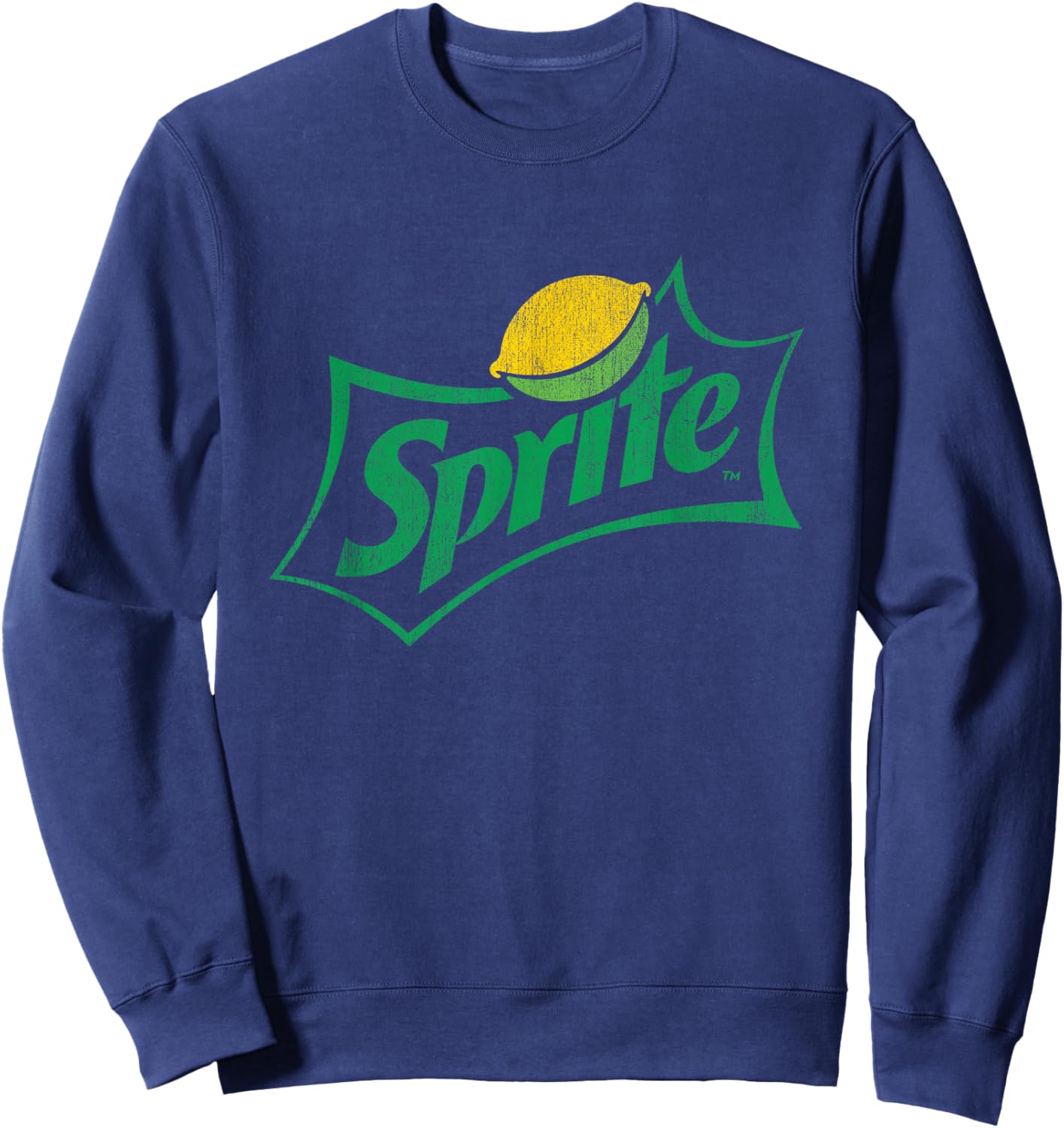 Sprite Distressed Logo Sweatshirt - Sweatshirt | Navy