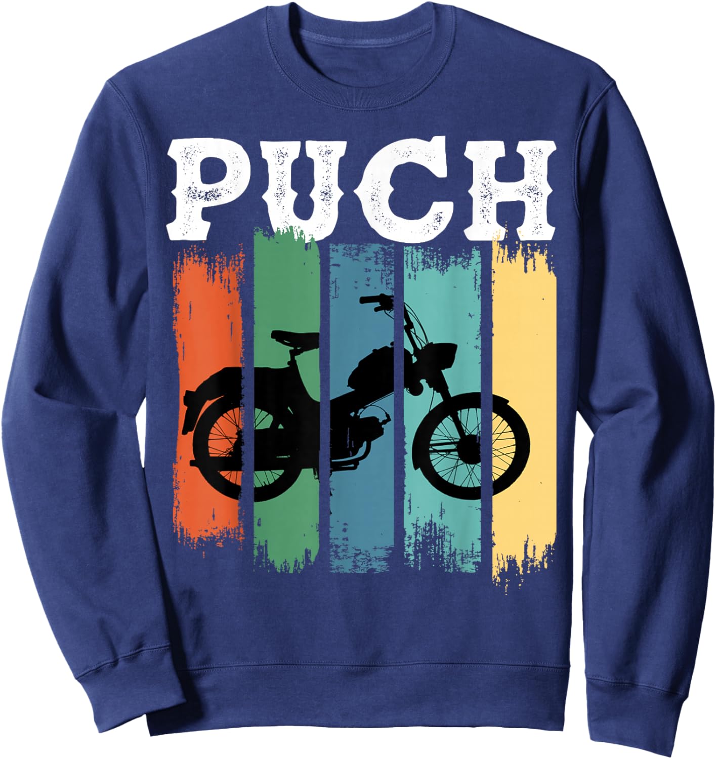 Puch Mofa Retro Klassiker Zweirad Kult Fahrer Sweatshirt - Sweatshirt | Navy