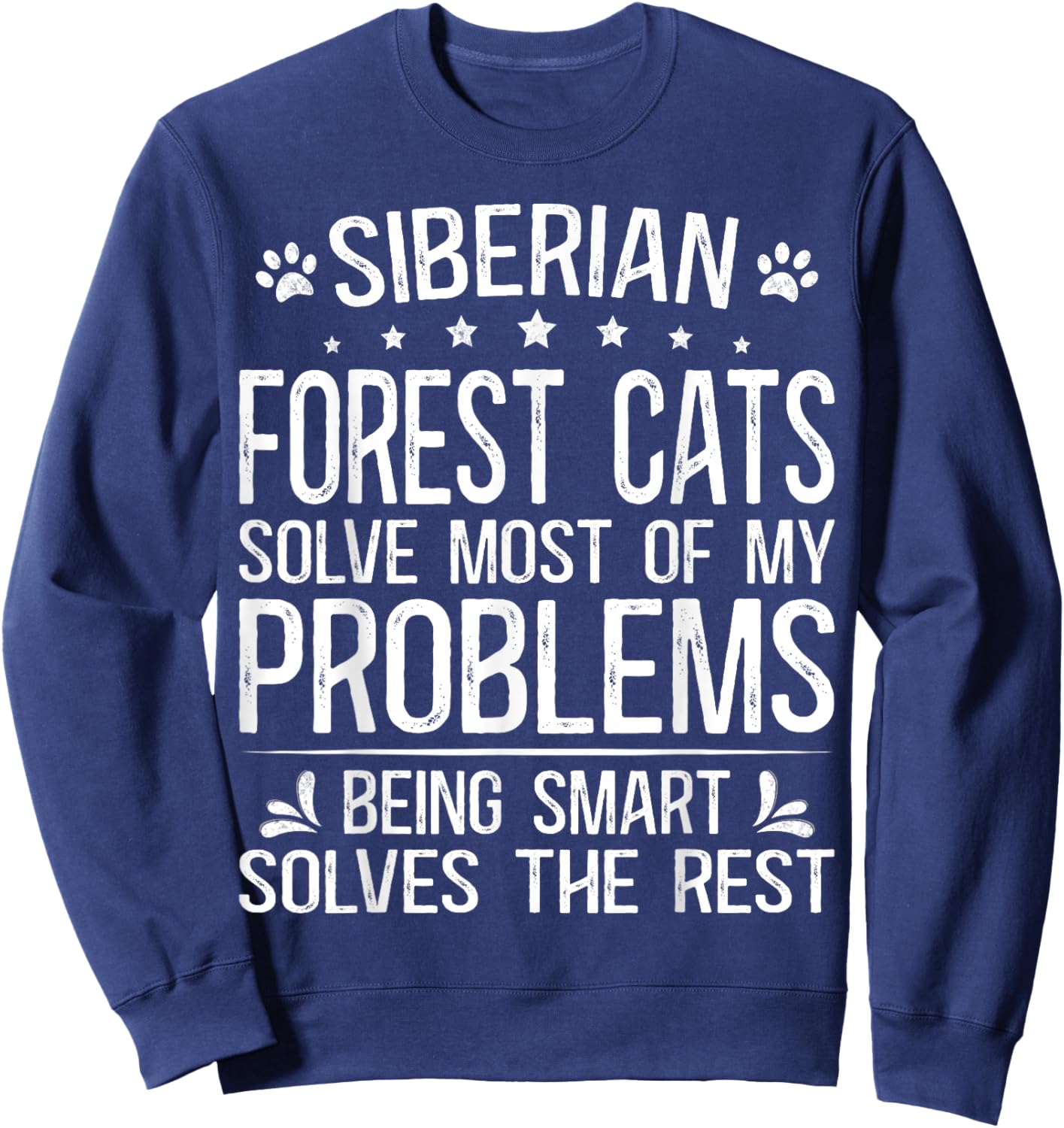 Siberian Cat Outfit Must Haves Food Siberian Forest Cat Sweatshirt - Sweatshirt | Navy
