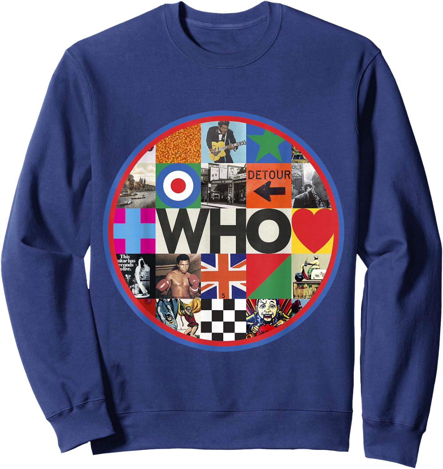 The Who Official 2019 Who Album Cover Circle Sweatshirt - Sweatshirt | Navy