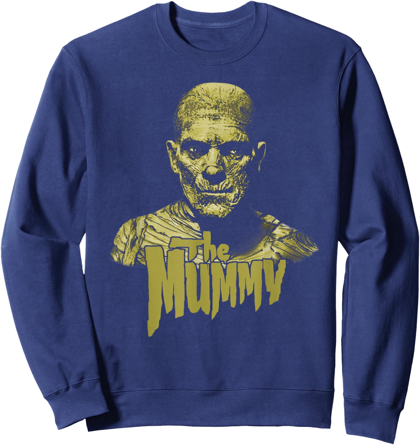Universal Monsters The Mummy Dark Portrait Sweatshirt - Sweatshirt | Navy