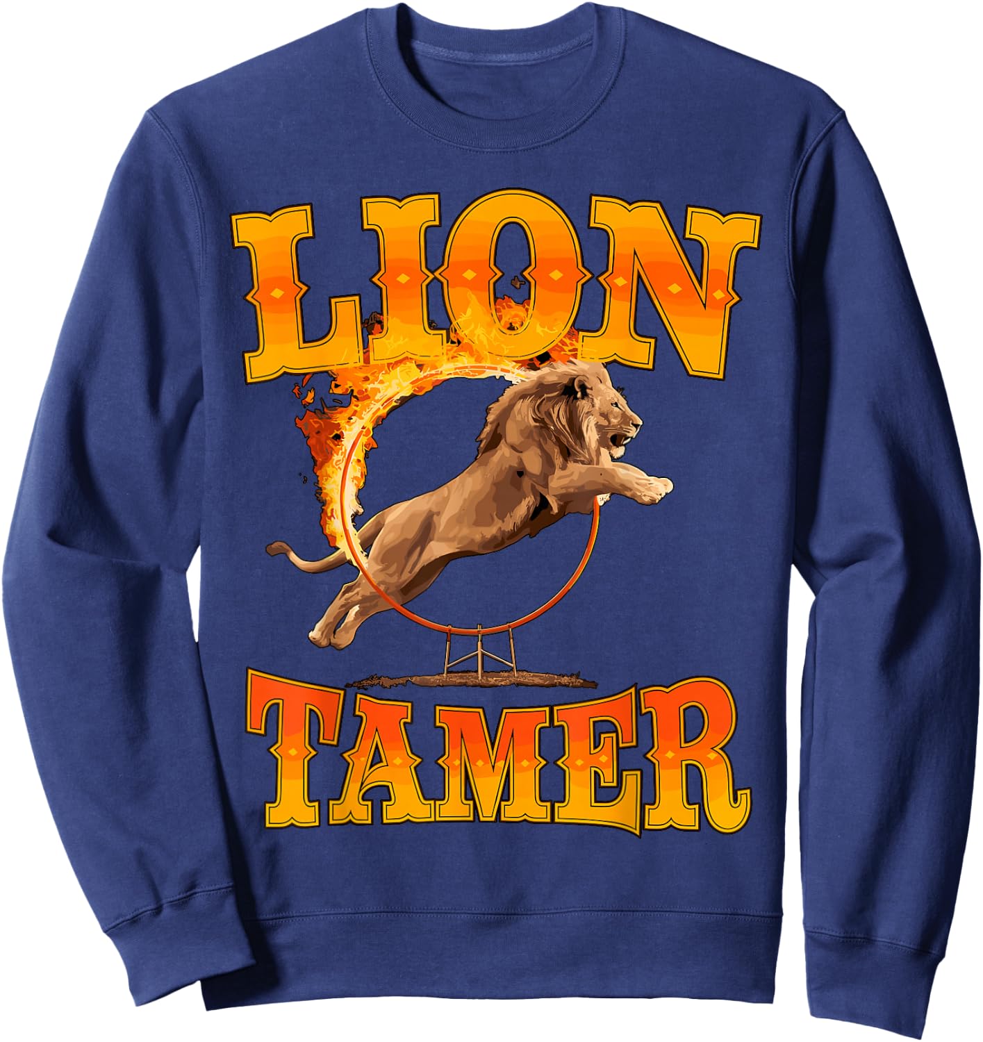 Lion Tamer Costume Circus Staff Carnival Sweatshirt - Sweatshirt | Navy