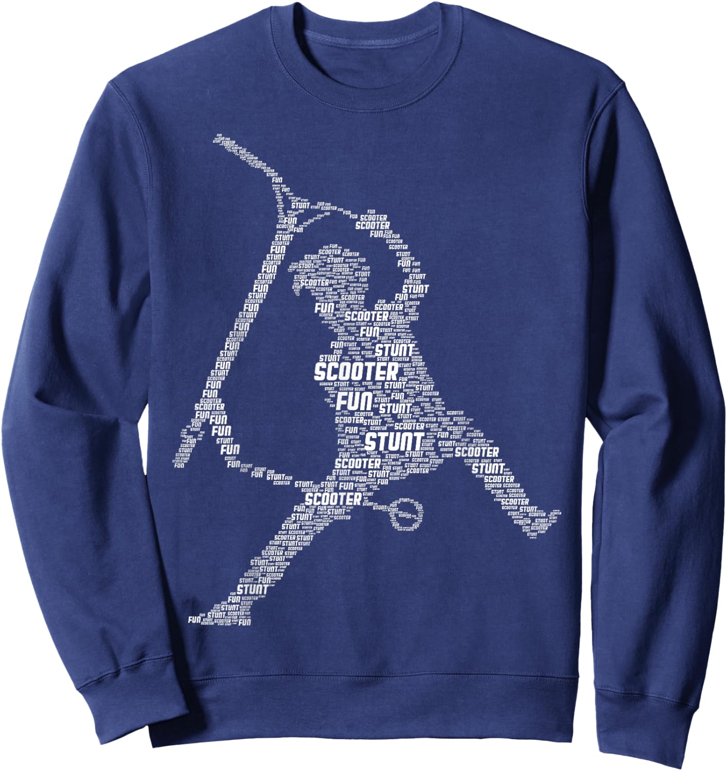 Scooter Tricks E-Scooter Rider Boys Youth Kids Sweatshirt - Sweatshirt | Navy