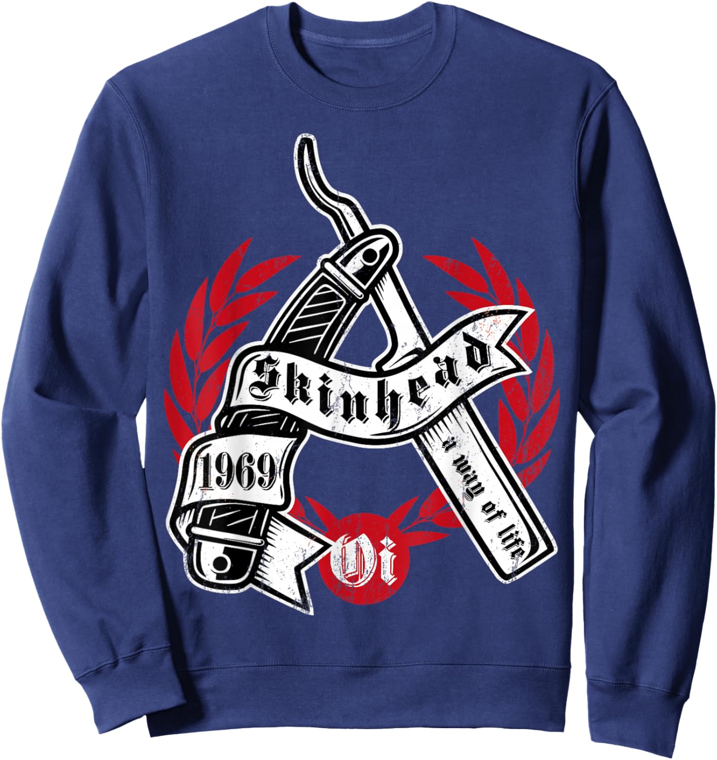 Oi Skinhead /Skinhead Sweatshirt - Sweatshirt | Navy