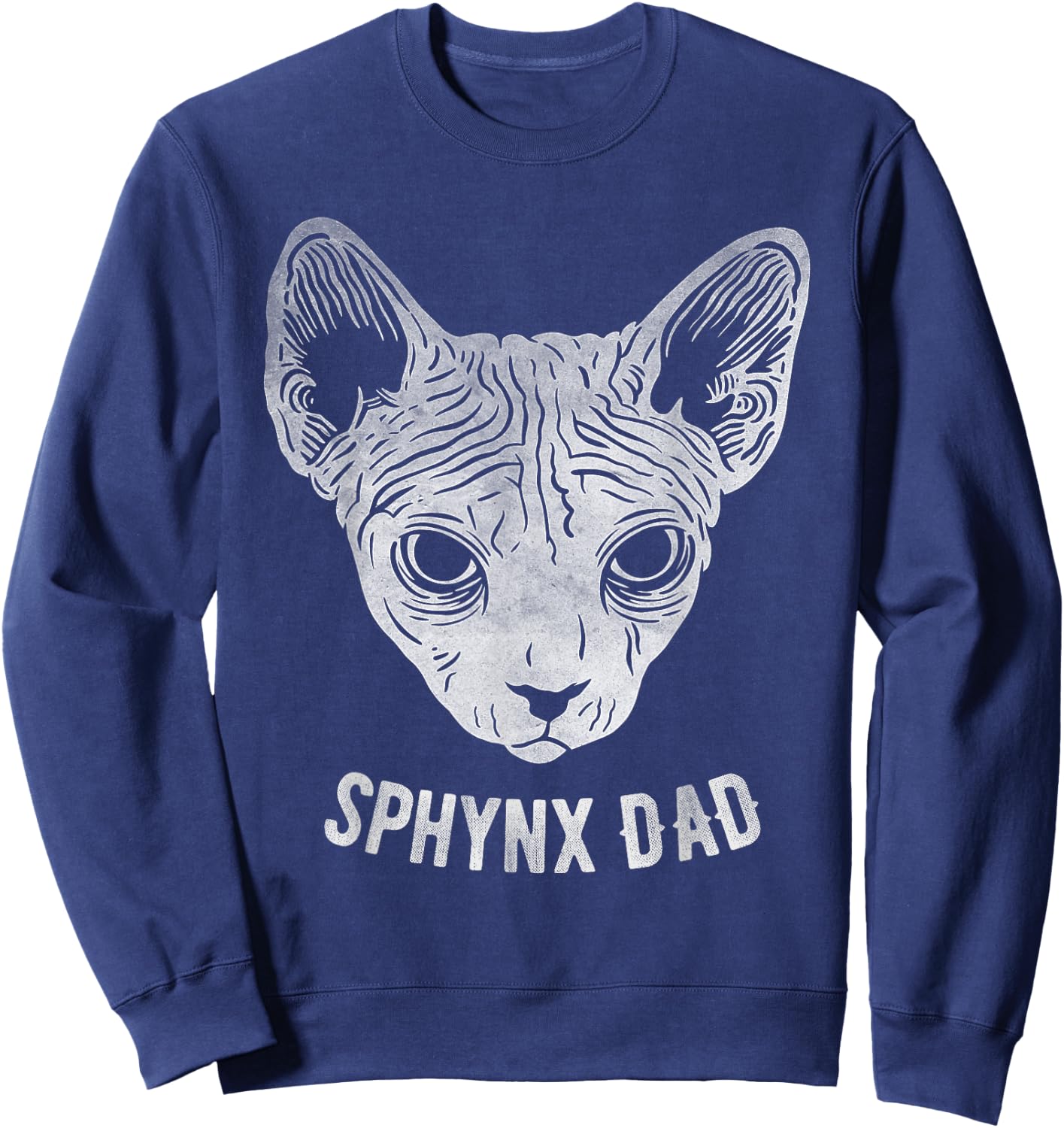 Sphynx Cat Dad Women Girls Kids Sweatshirt - Sweatshirt | Navy