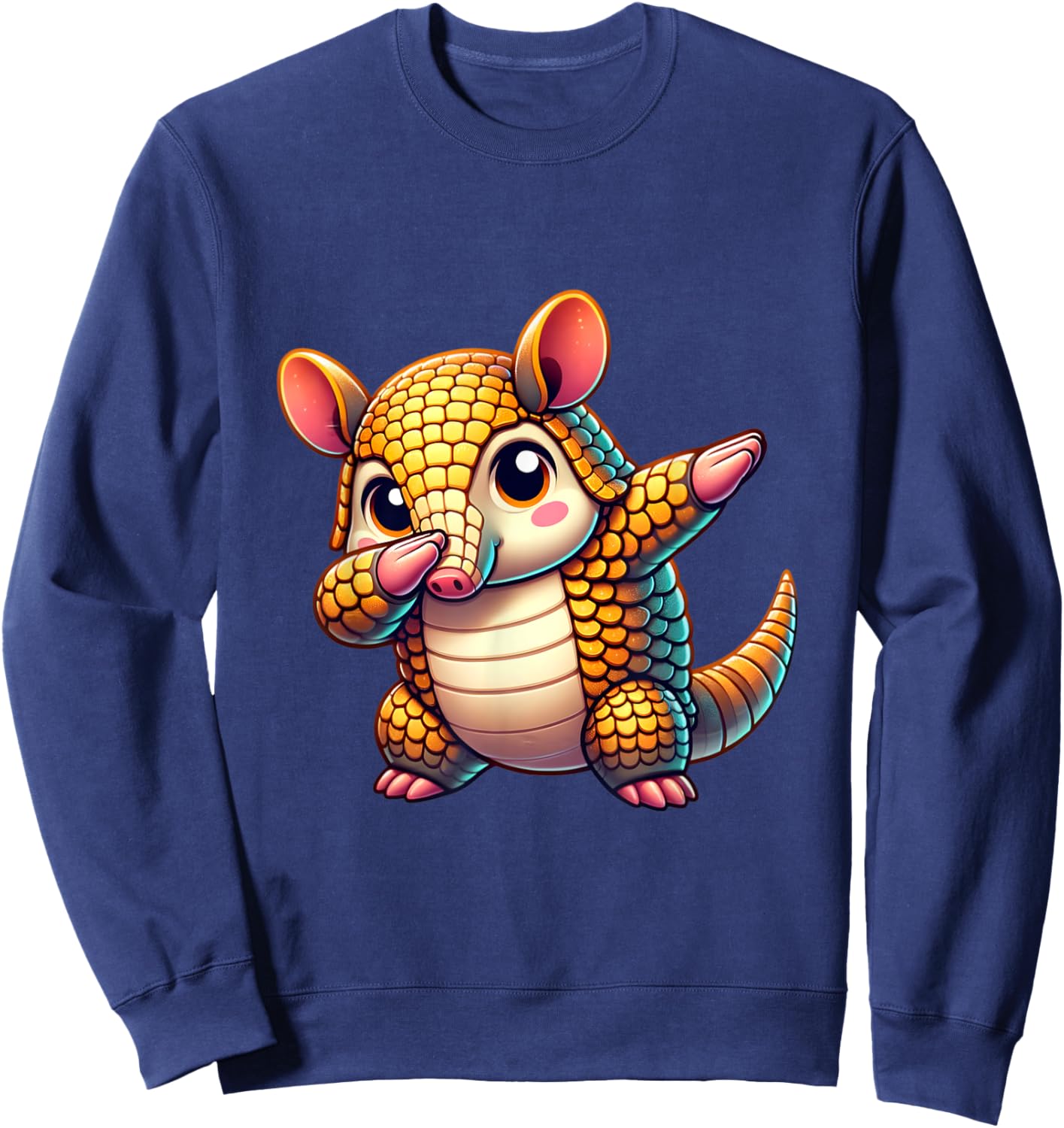 Armadillo Lover Kids Boys Girls Men Funny Armadillo Graphic Sweatshirt - Sweatshirt | Navy